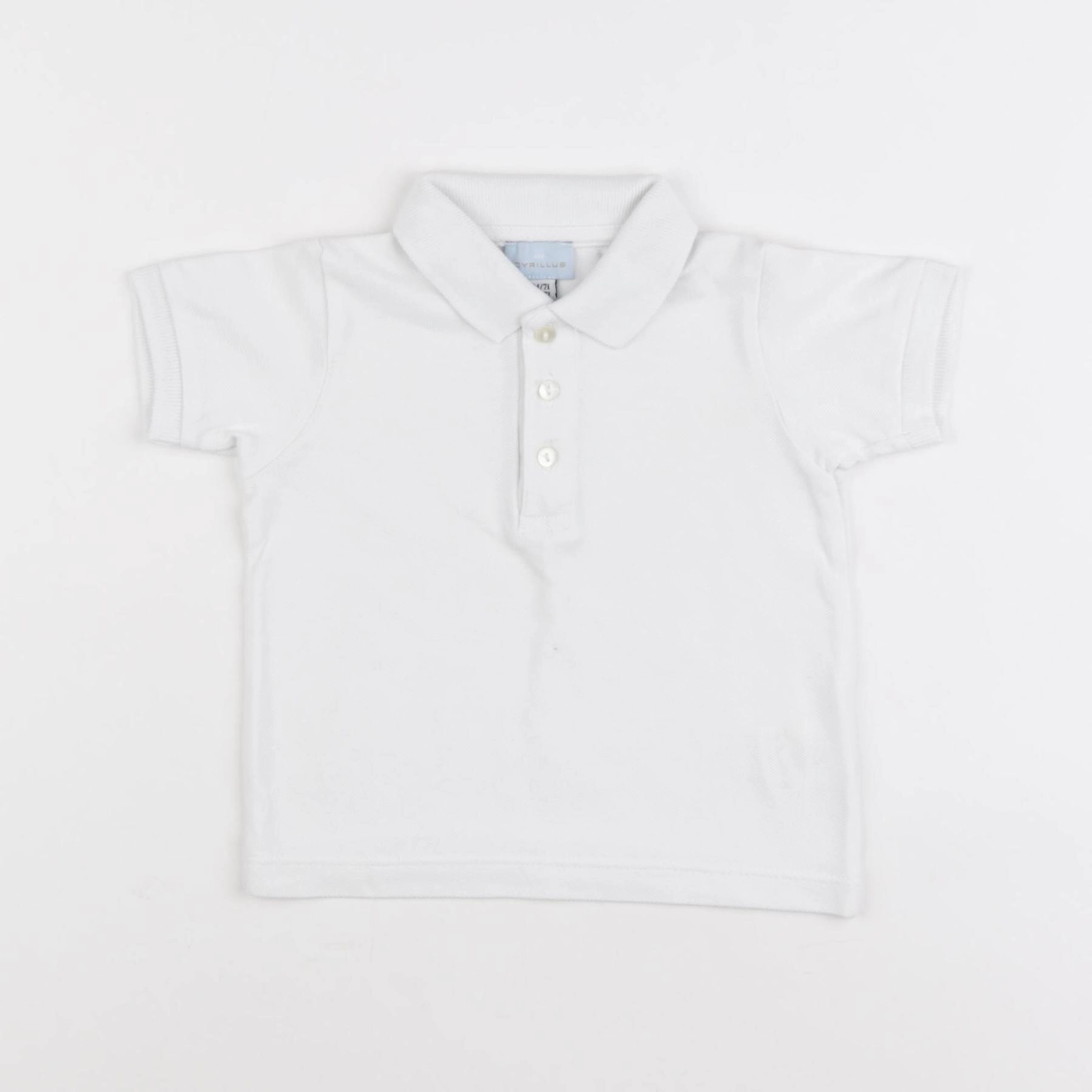 Cyrillus - polo blanc - 9 mois