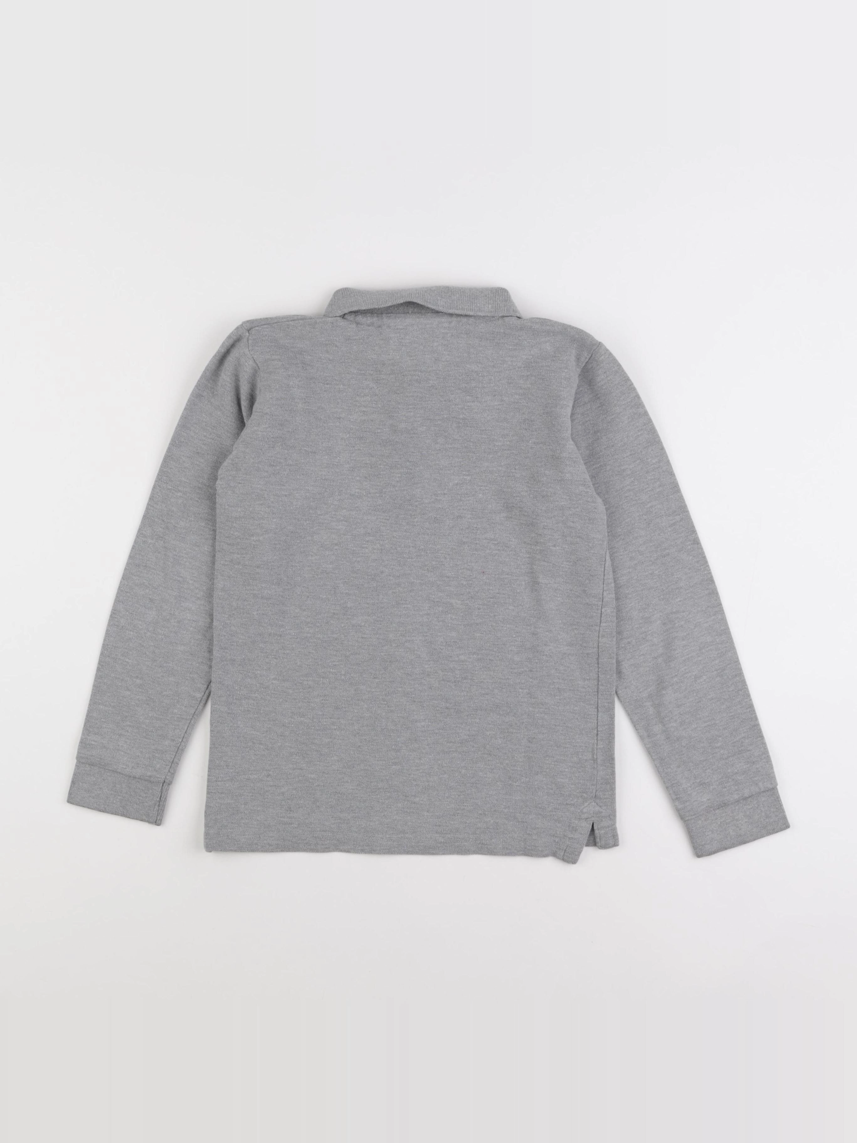 Monoprix - polo gris - 8 ans