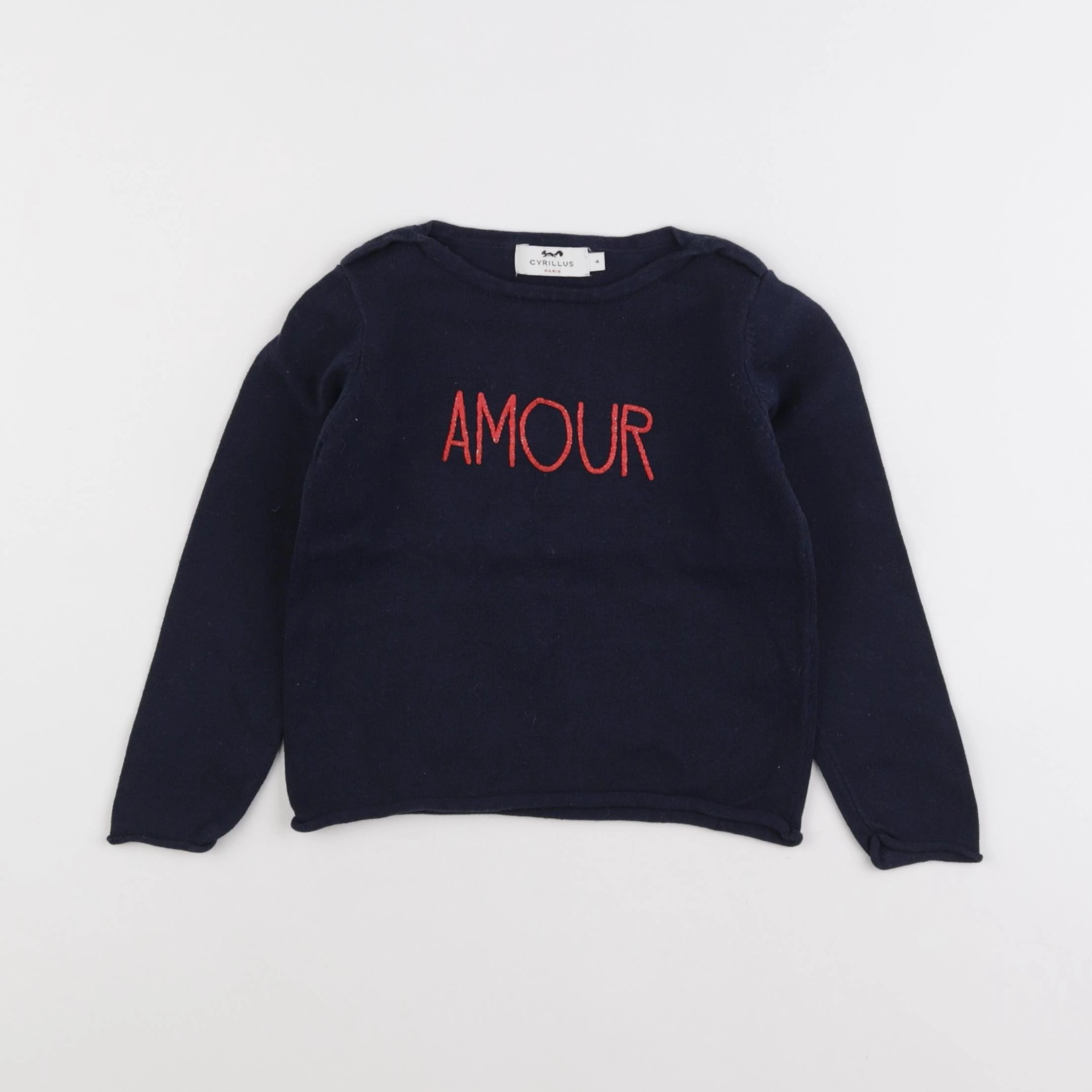 Cyrillus - pull bleu - 4 ans