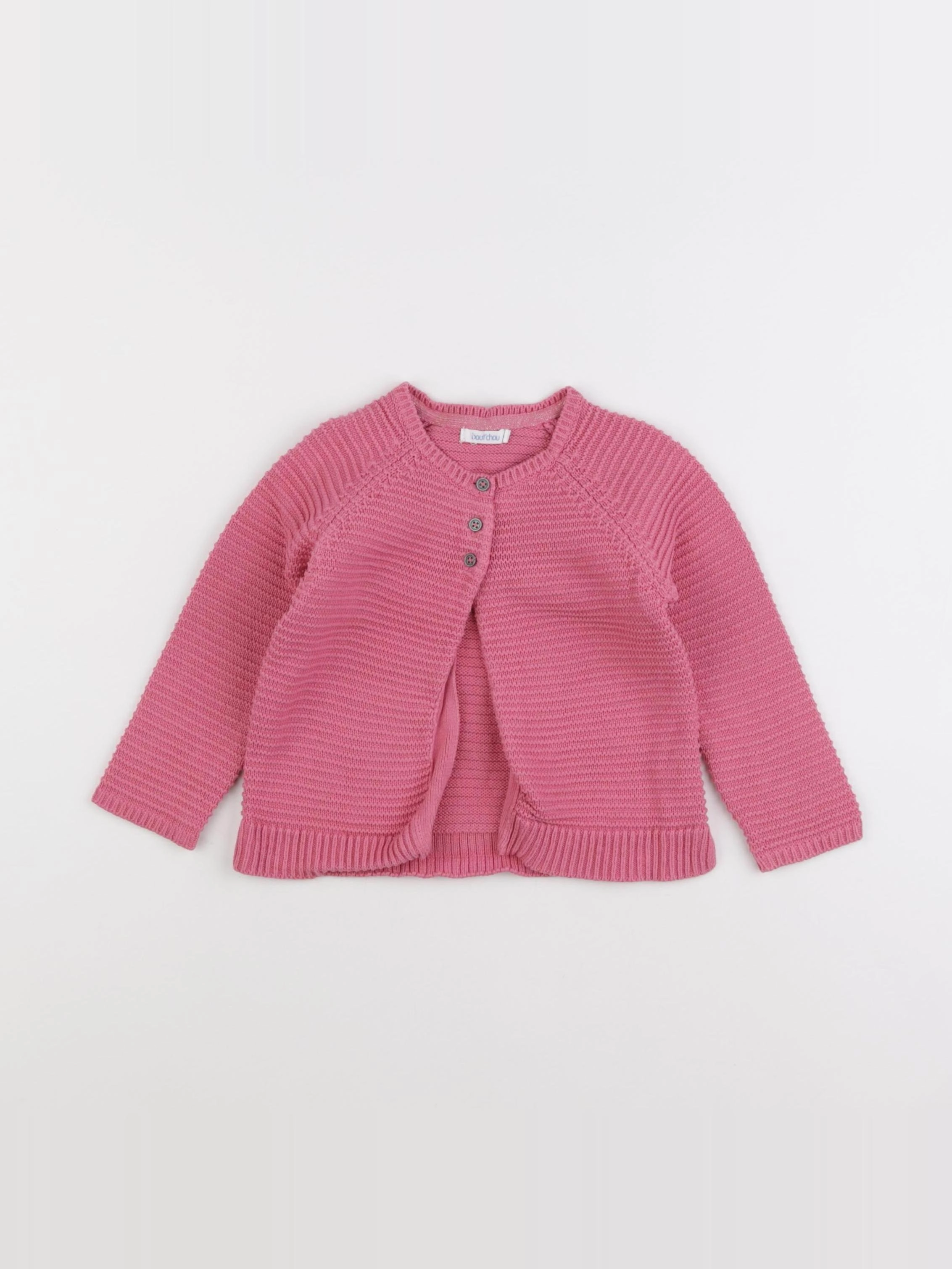Boutchou - gilet rose - 18 mois