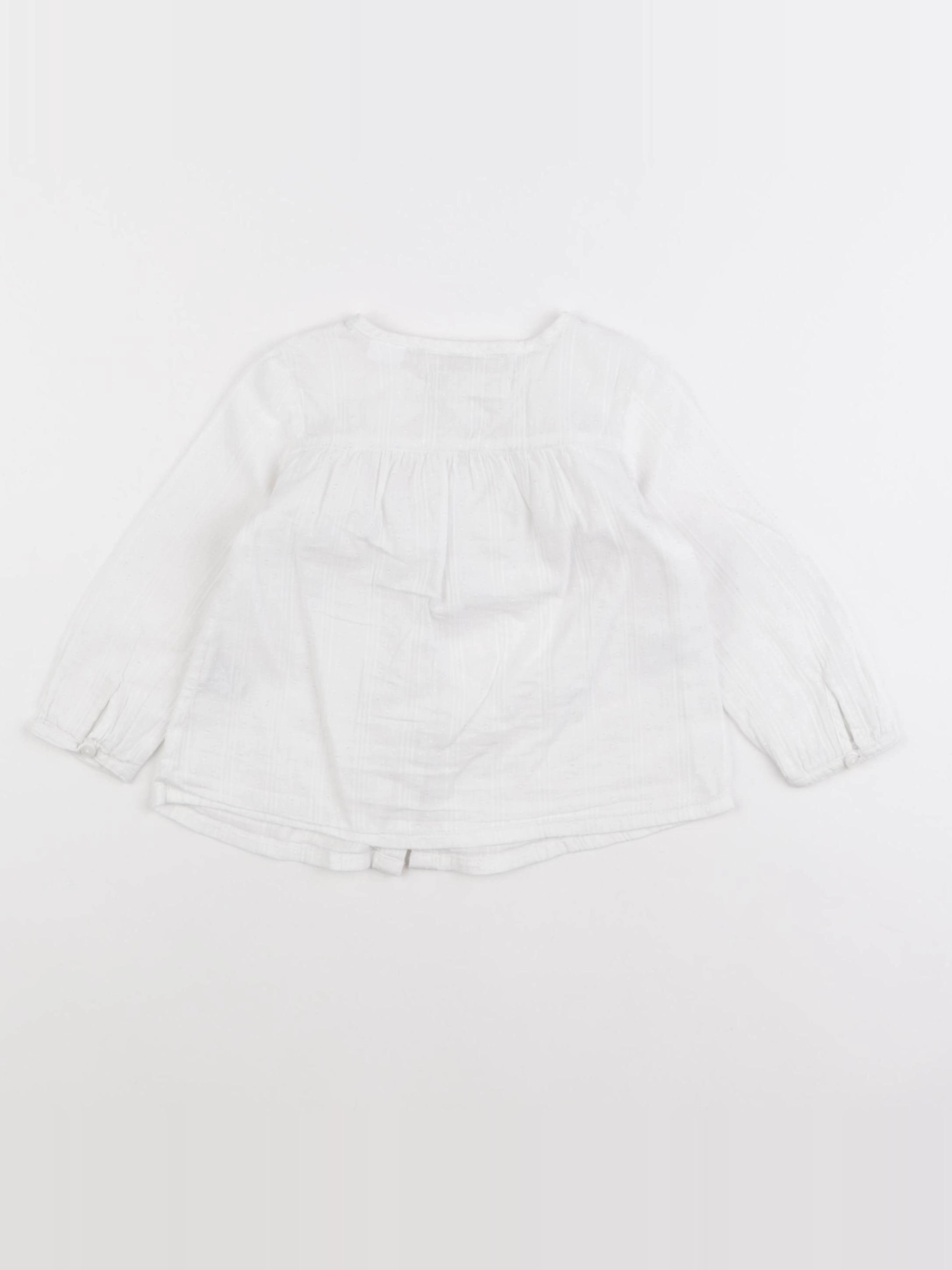 Zara - blouse blanc - 12/18 mois