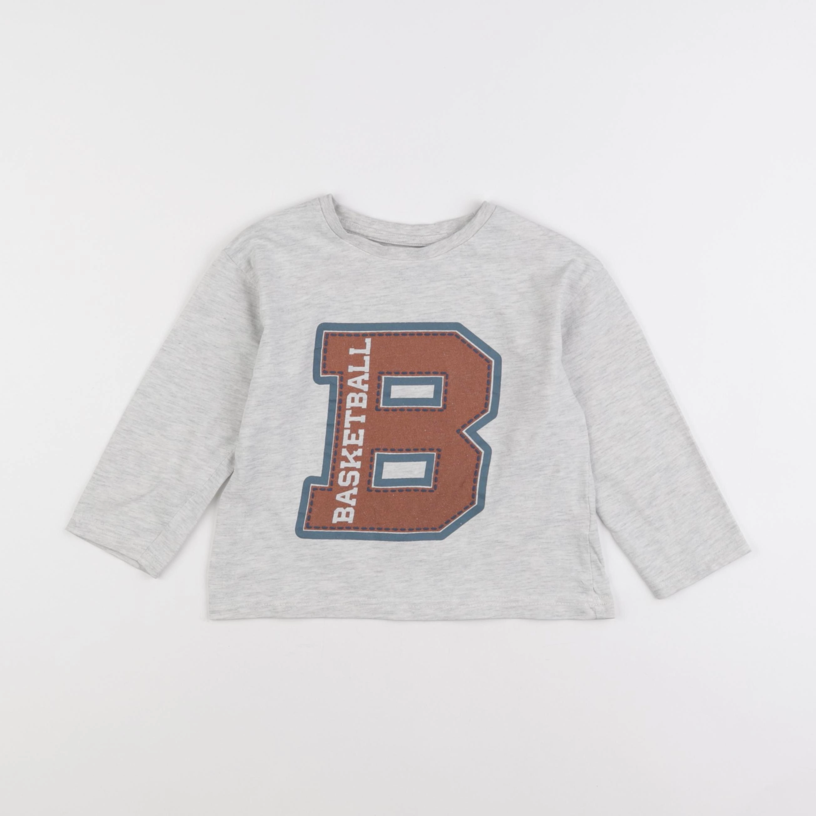 Vertbaudet - tee-shirt gris - 4 ans