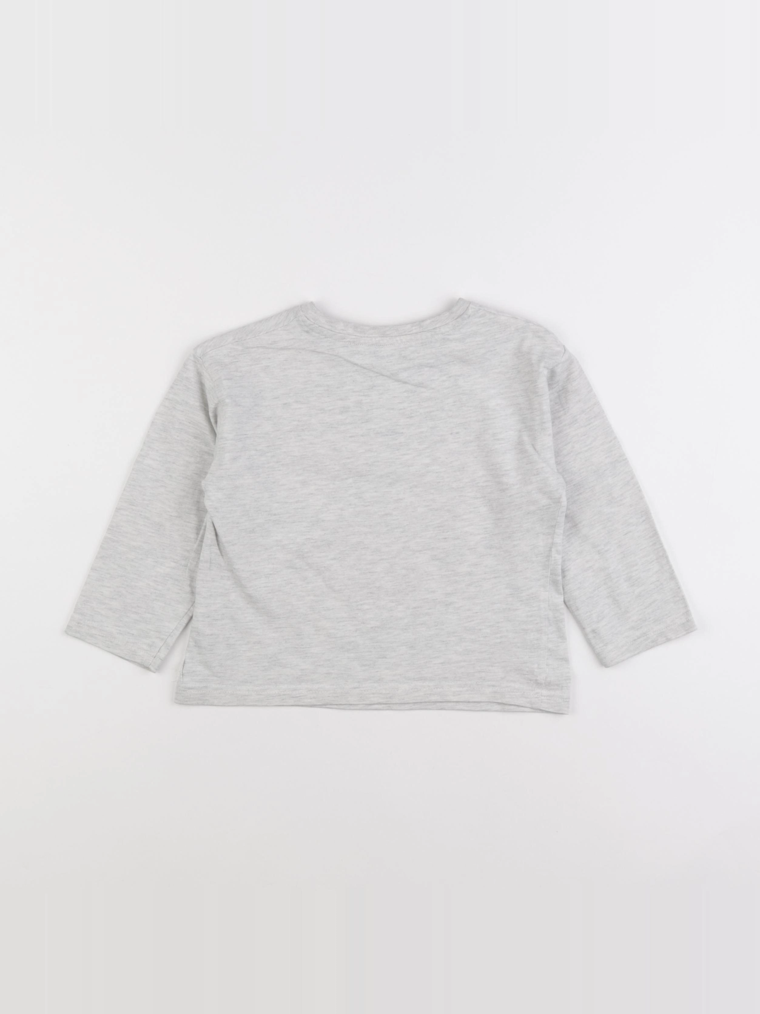 Vertbaudet - tee-shirt gris - 4 ans