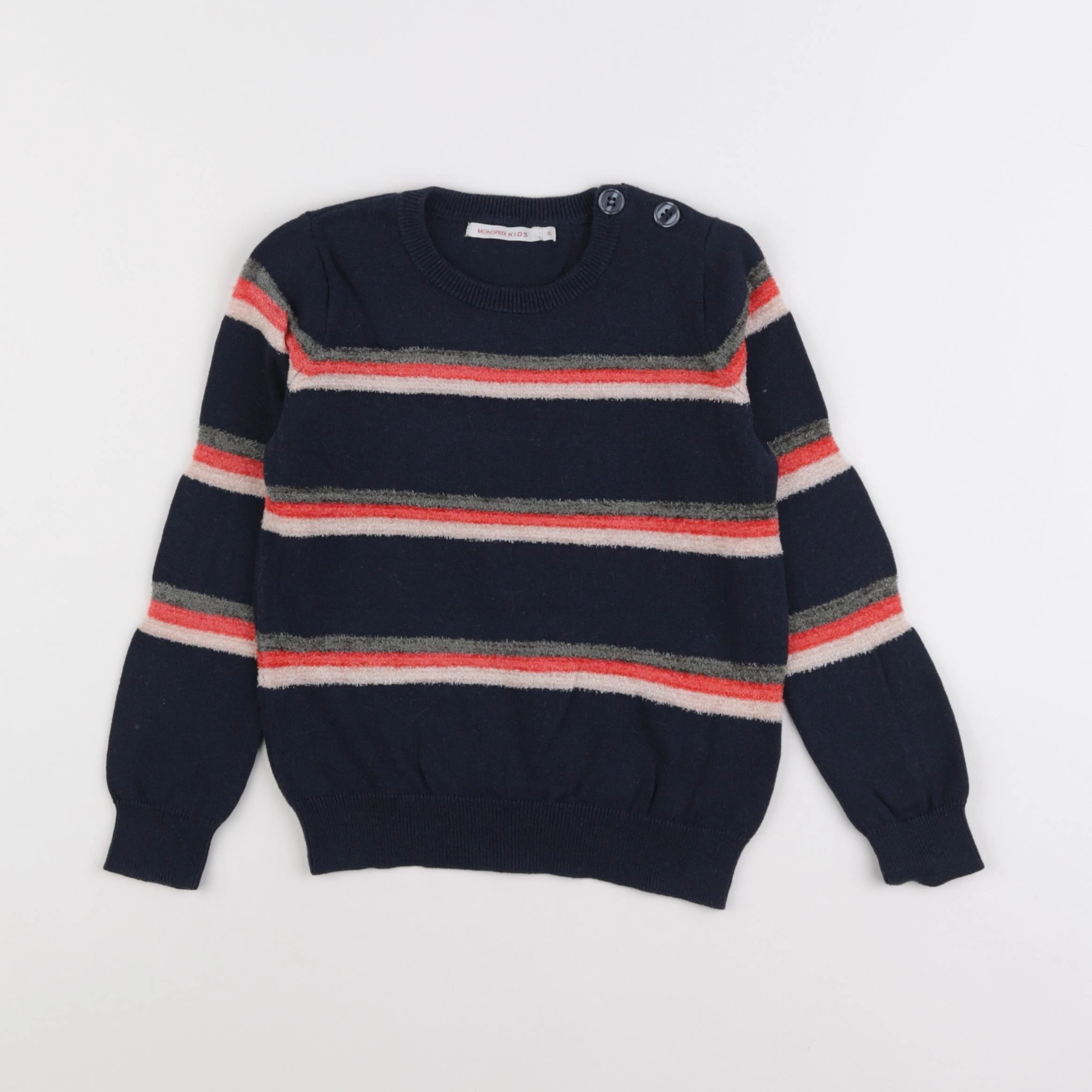 Monoprix - pull bleu - 5 ans