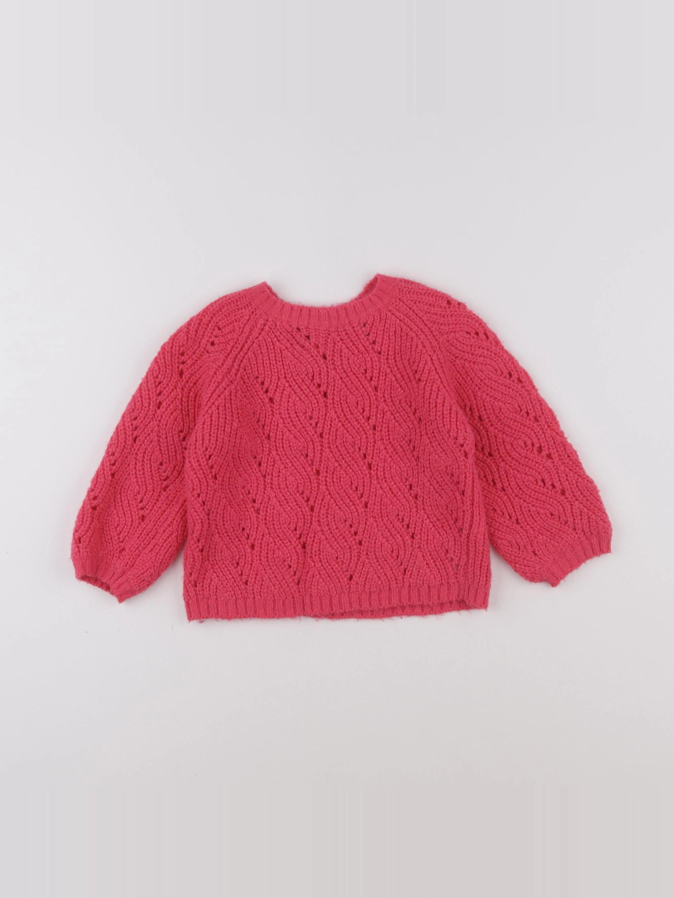 Vertbaudet - pull rose - 18 mois