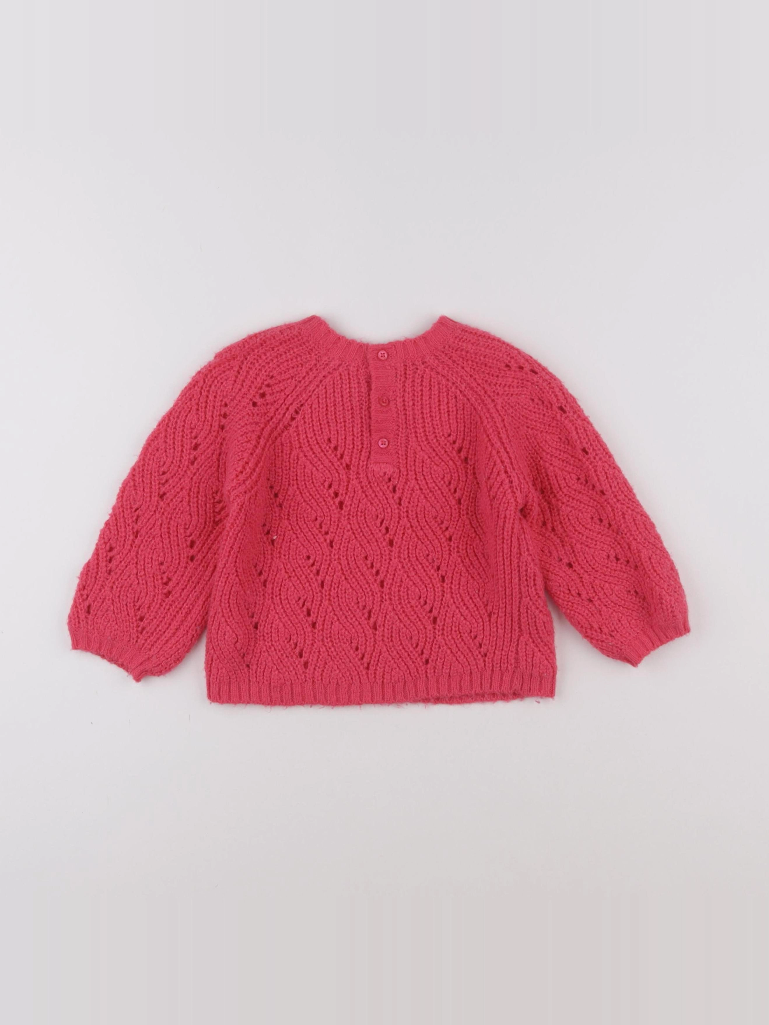 Vertbaudet - pull rose - 18 mois