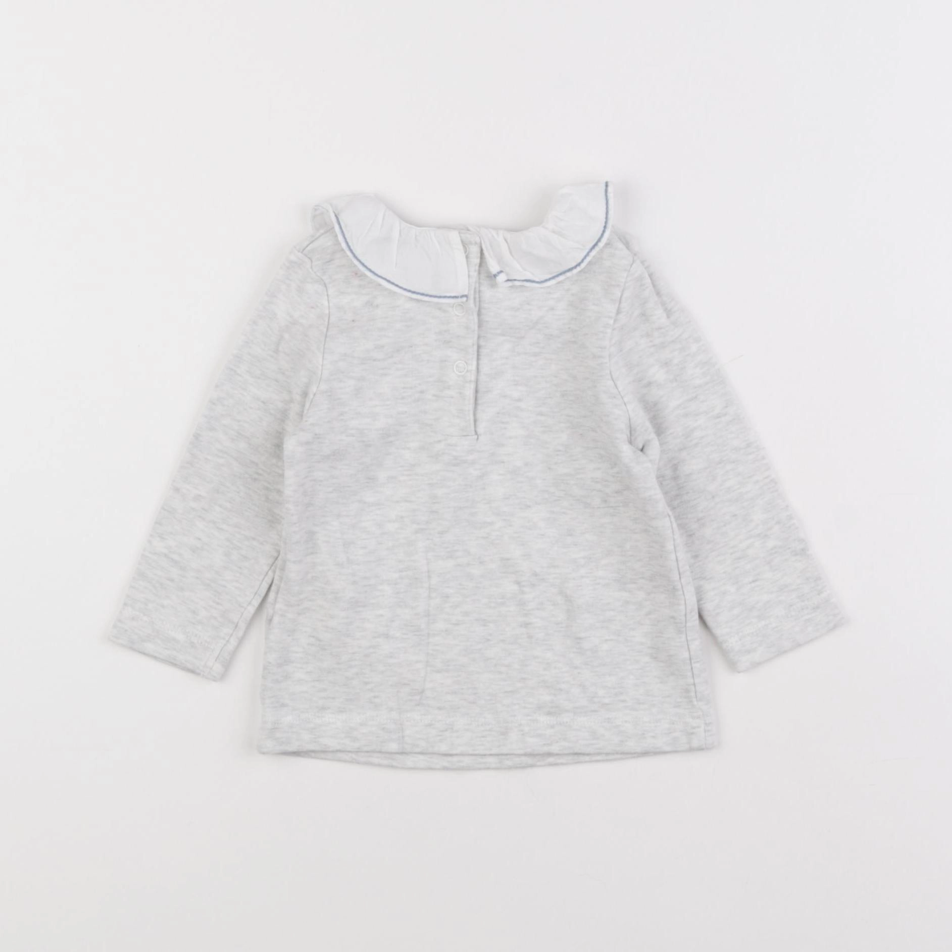 Cyrillus - tee-shirt gris - 12 mois