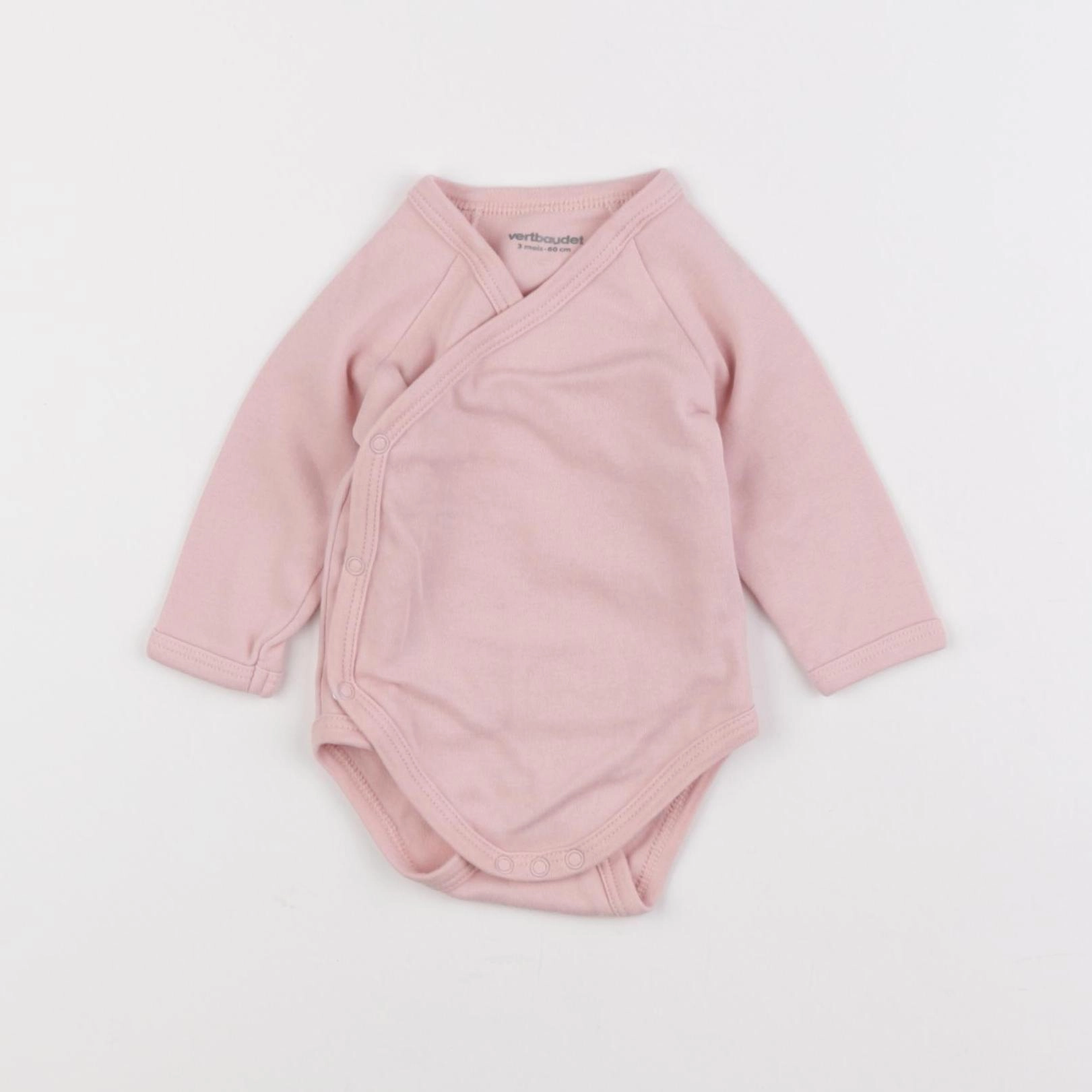 Vertbaudet - body rose - 3 mois