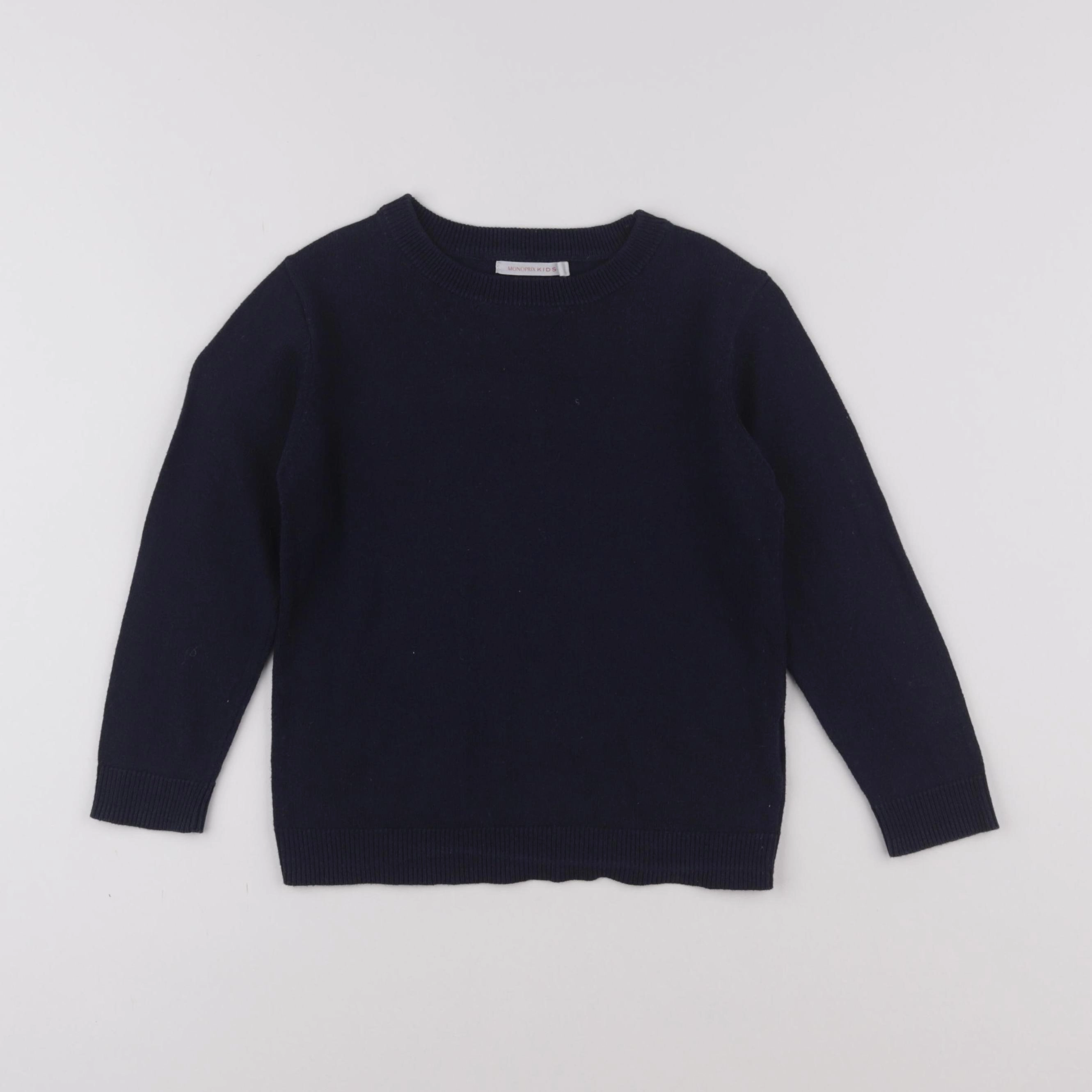 Monoprix - pull bleu - 4 ans