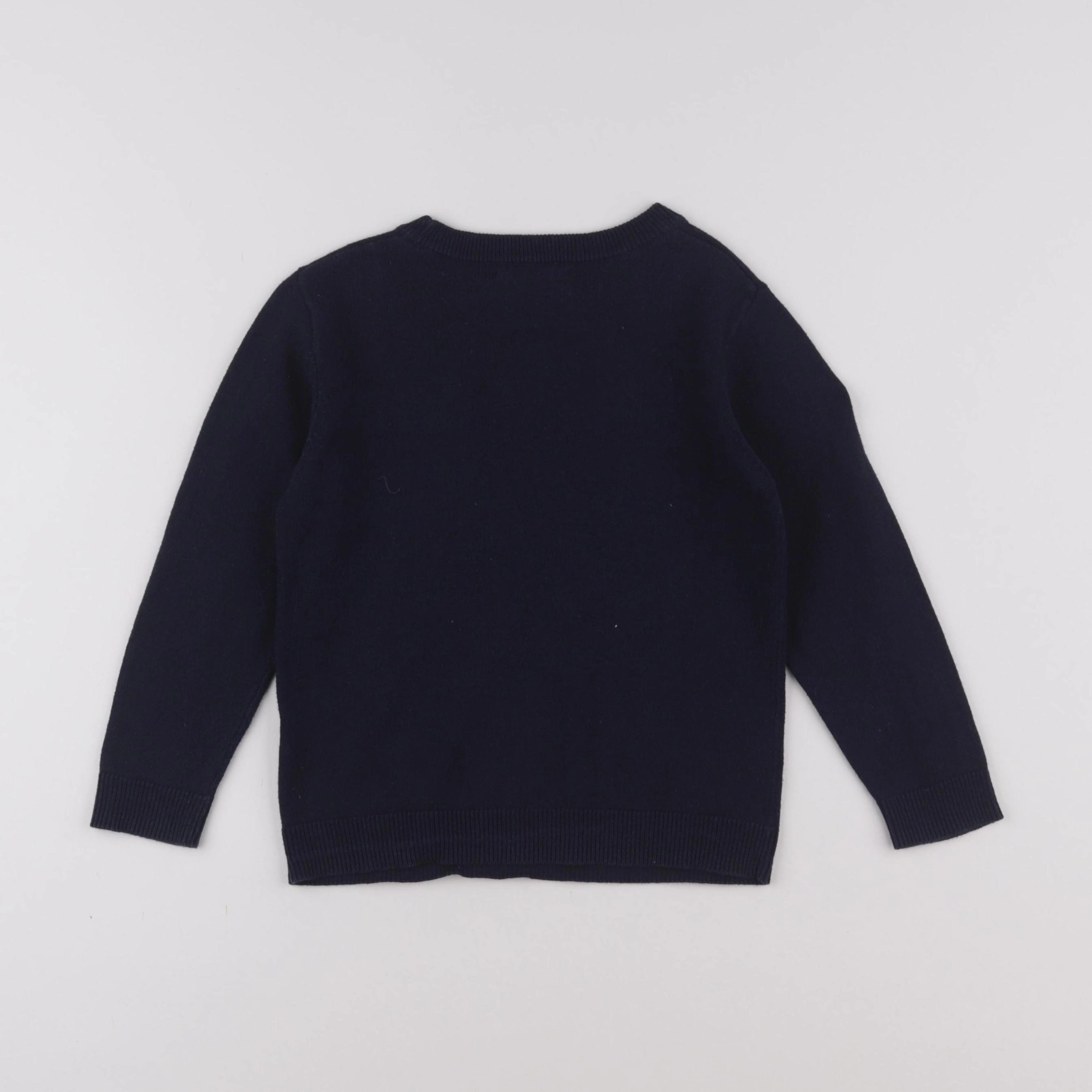 Monoprix - pull bleu - 4 ans