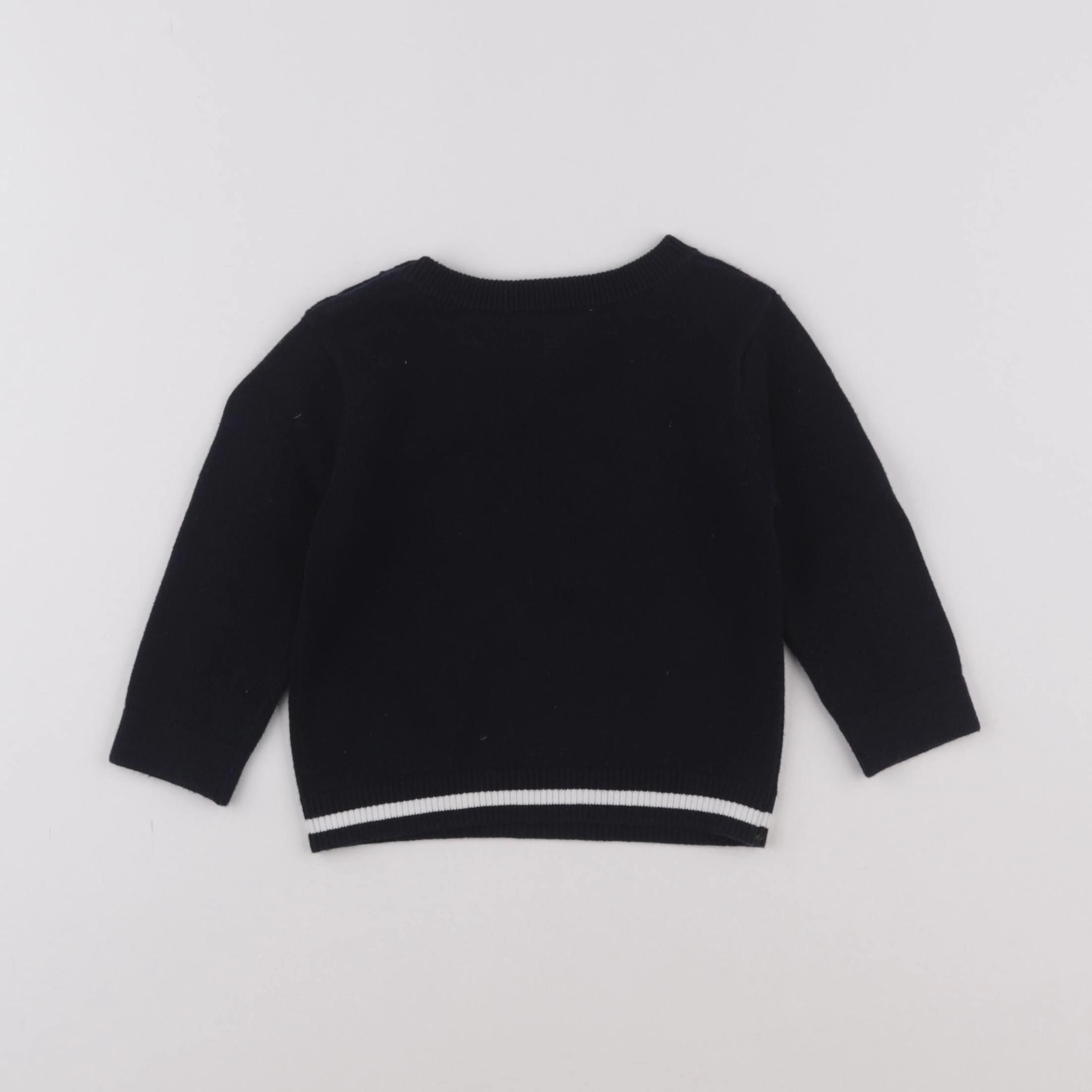 Jacadi - pull bleu - 12 mois