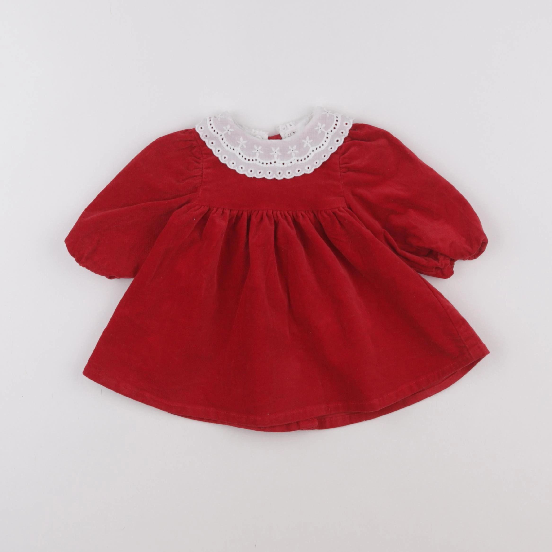 Vertbaudet - robe rouge - 3 mois