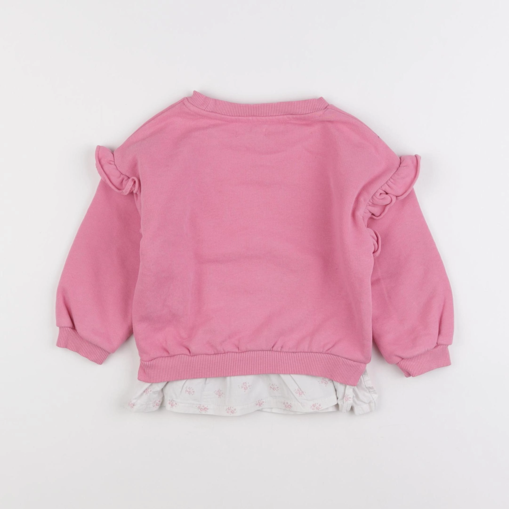 Vertbaudet - sweat rose - 2 ans