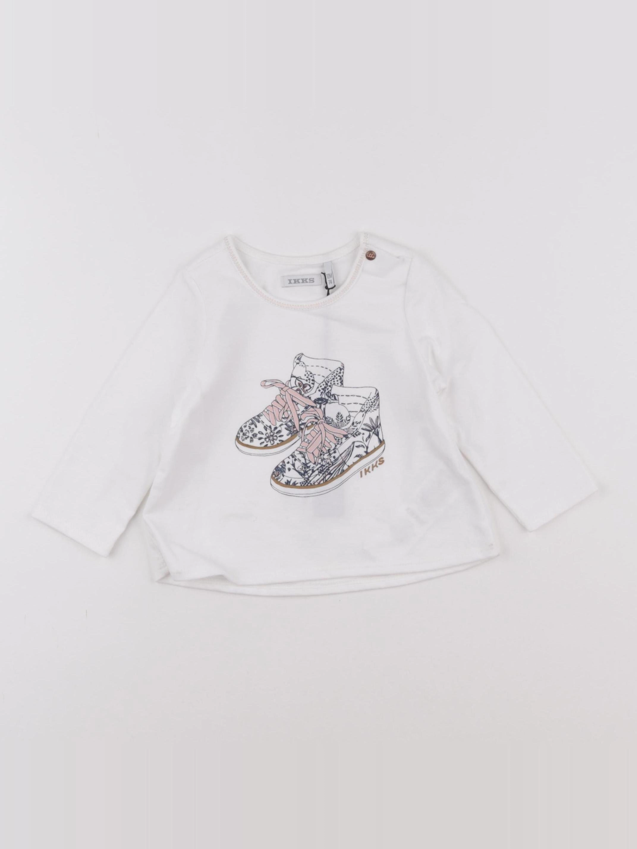 IKKS - tee-shirt blanc - 12 mois