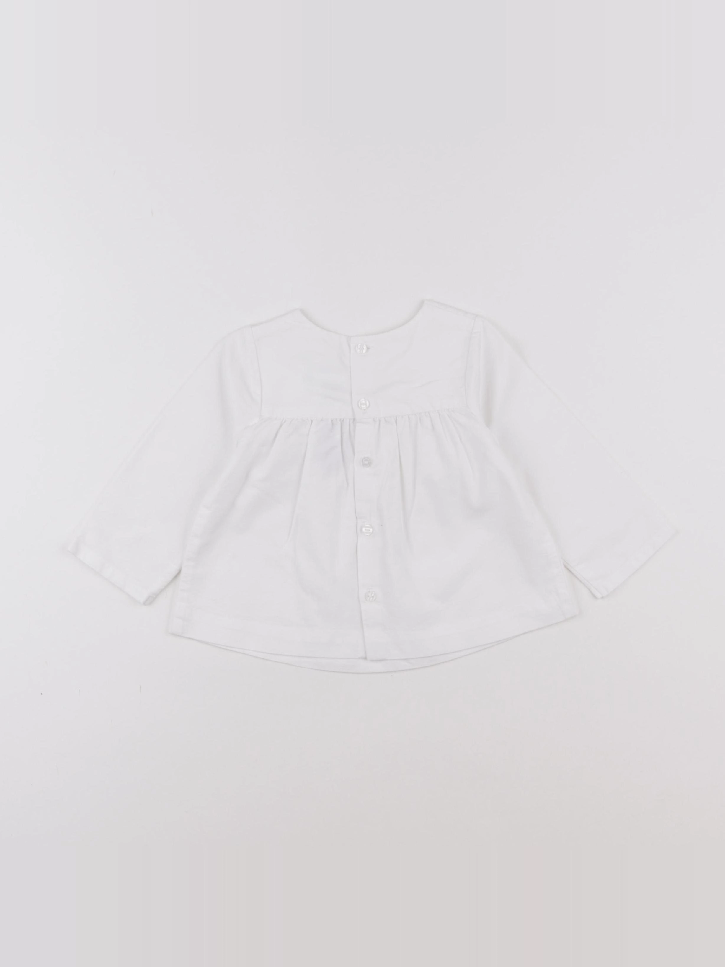 Jacadi - blouse blanc - 12 mois