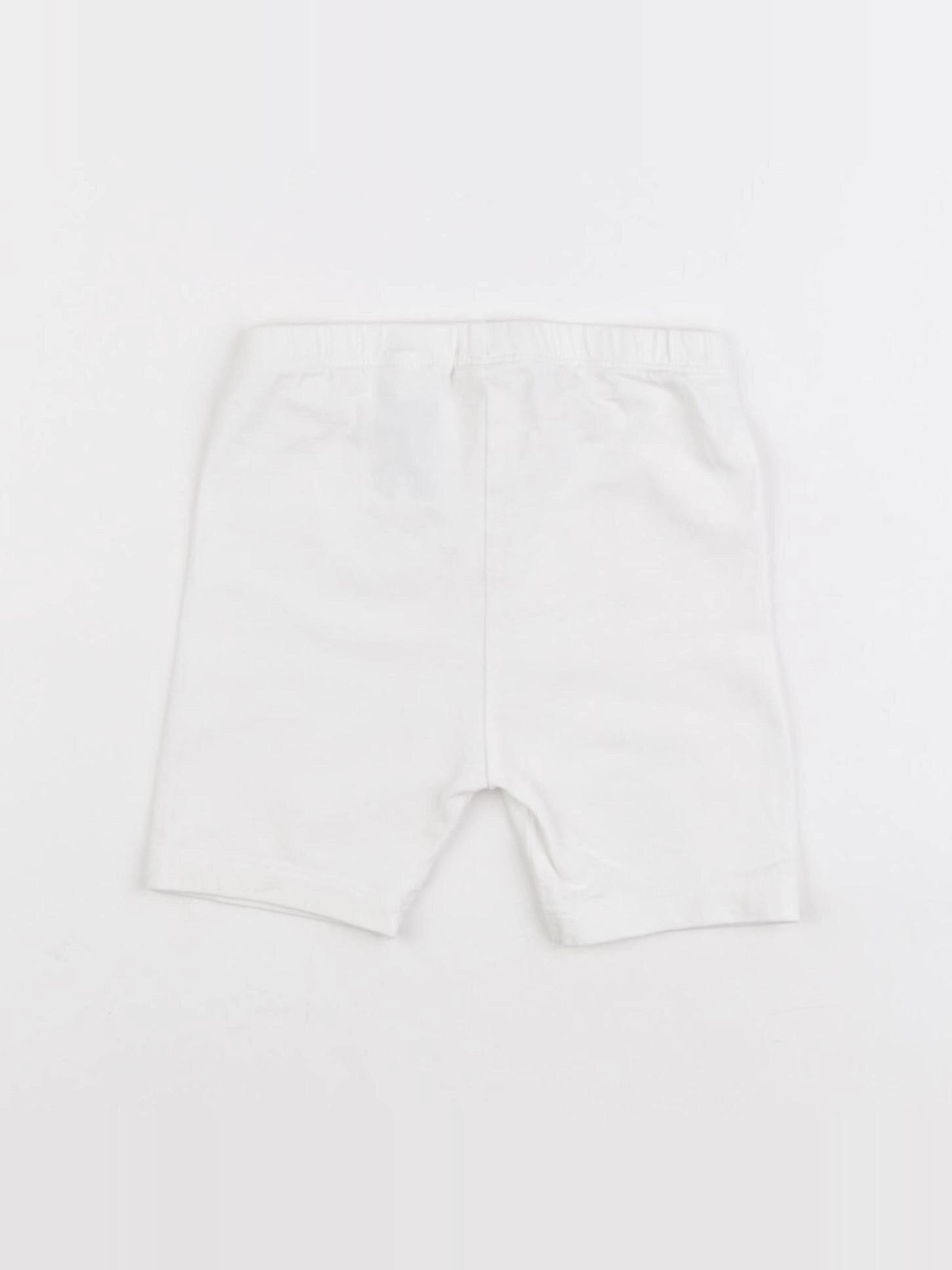 H&M - short blanc - 12/18 mois