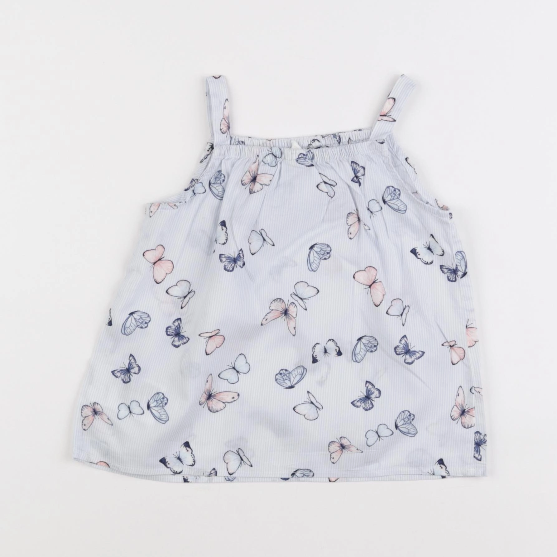 H&M - blouse bleu - 12/18 mois