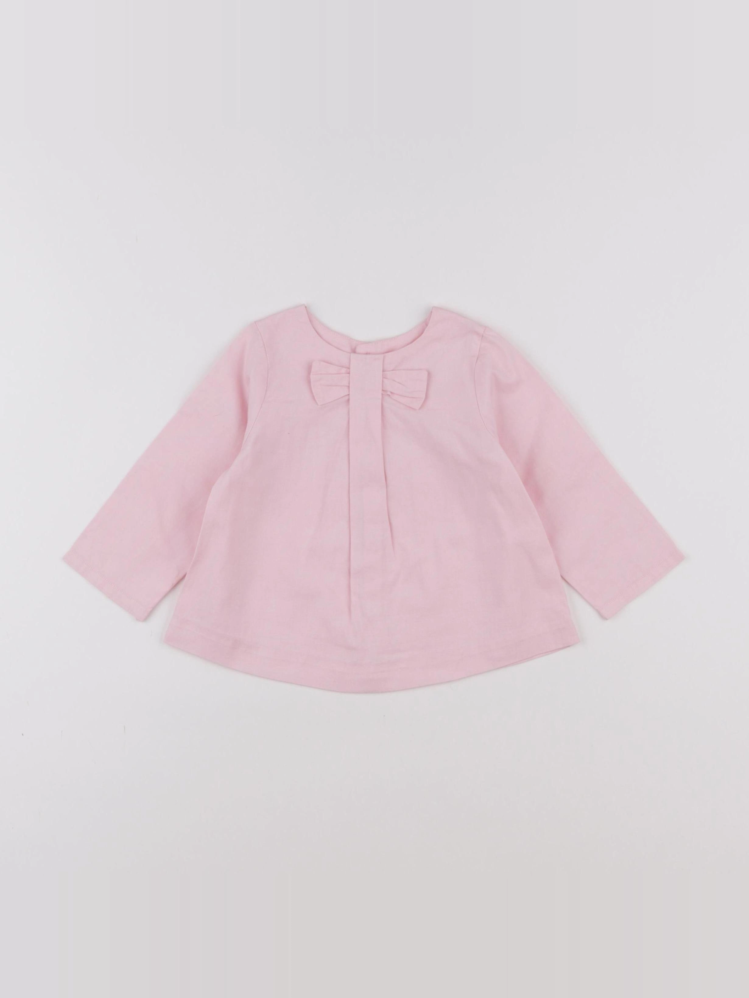 Jacadi - blouse rose - 12 mois