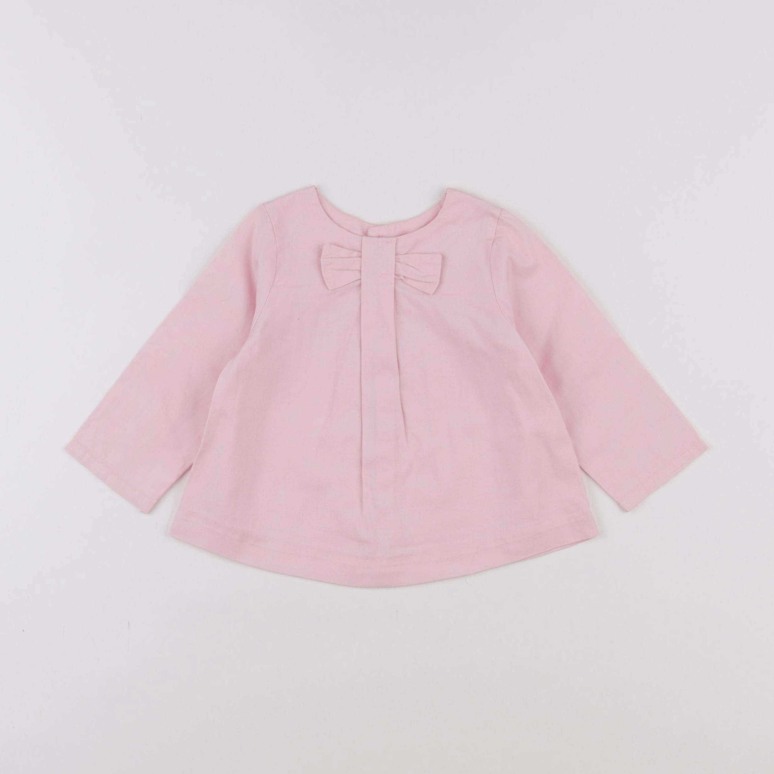 Jacadi - blouse rose - 12 mois