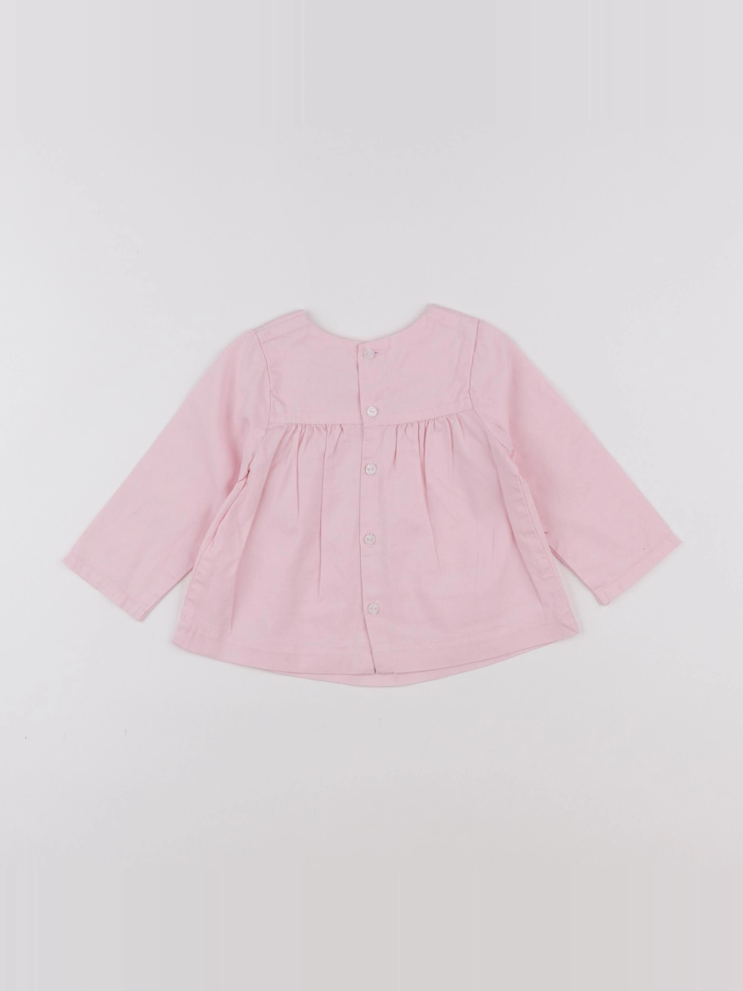 Jacadi - blouse rose - 12 mois