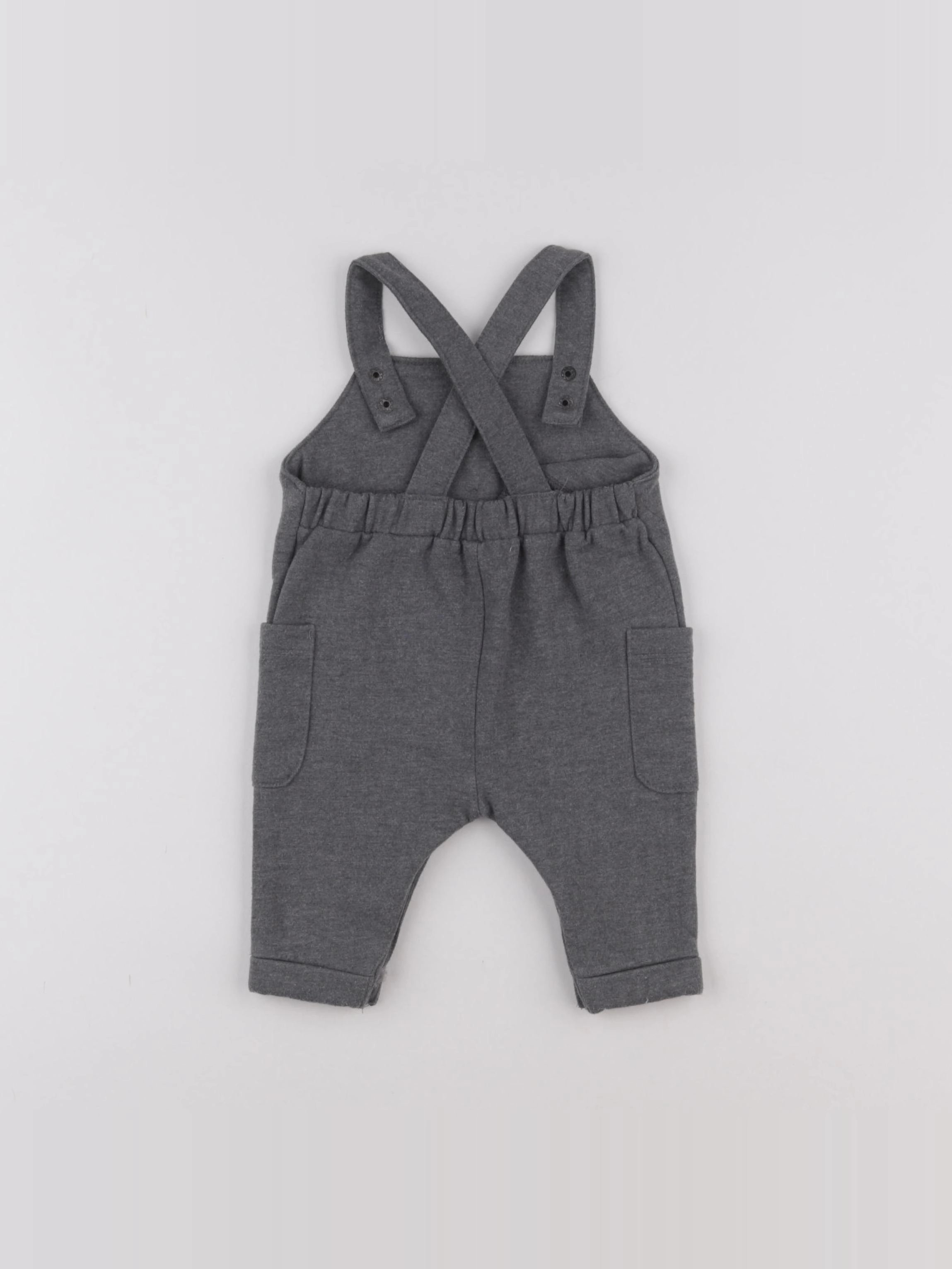 Vertbaudet - combinaison gris - 3 mois