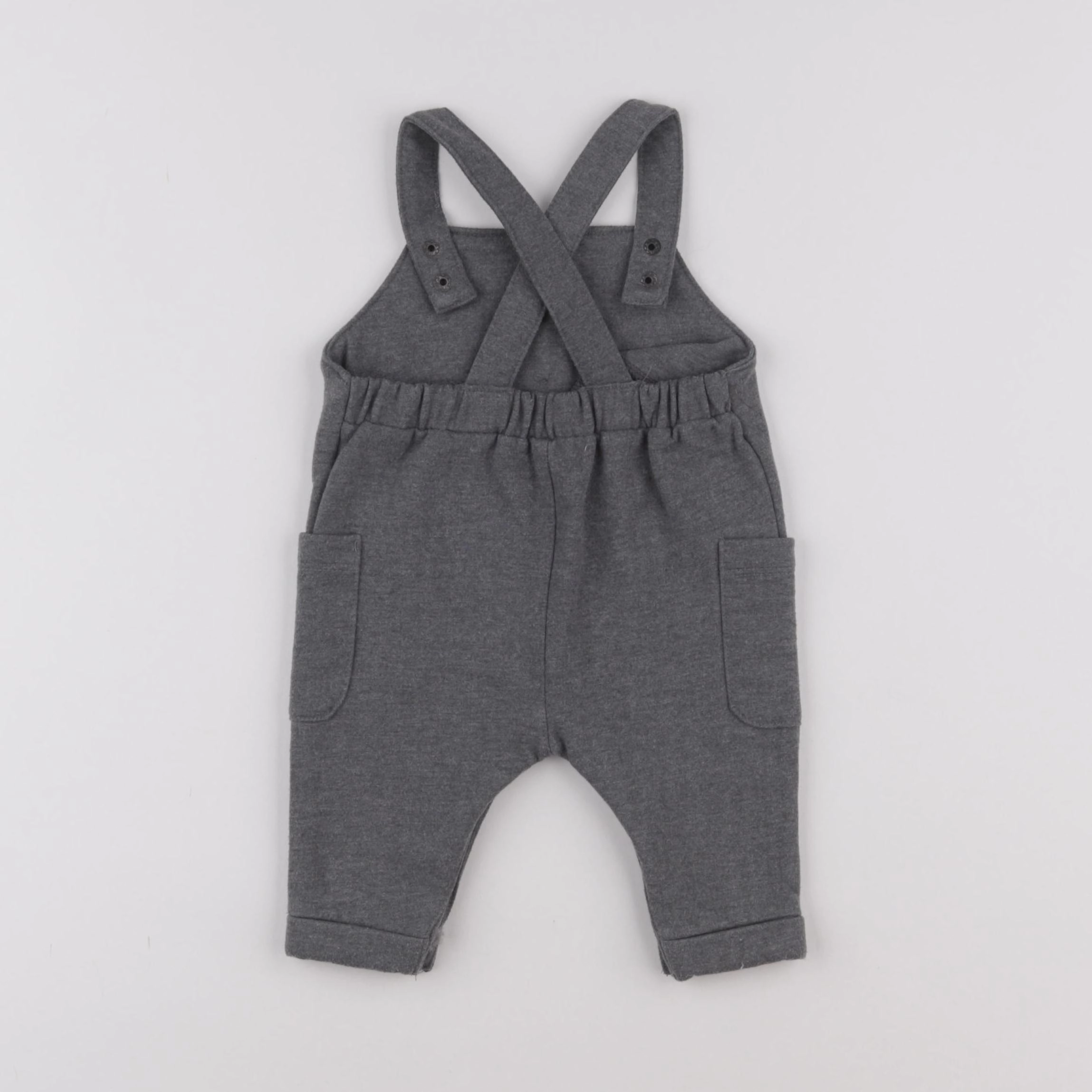 Vertbaudet - combinaison gris - 3 mois