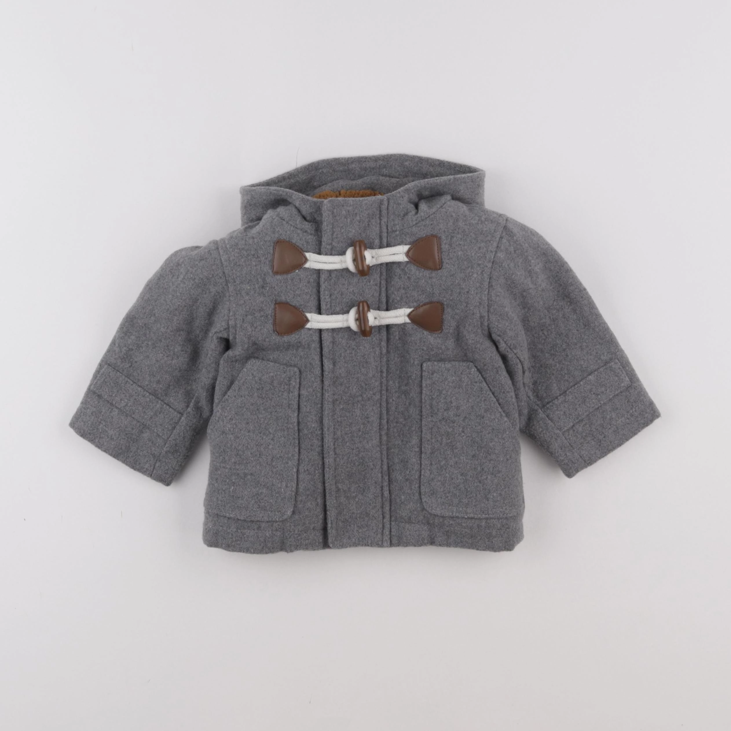 Vertbaudet - manteau gris - 3/6 mois