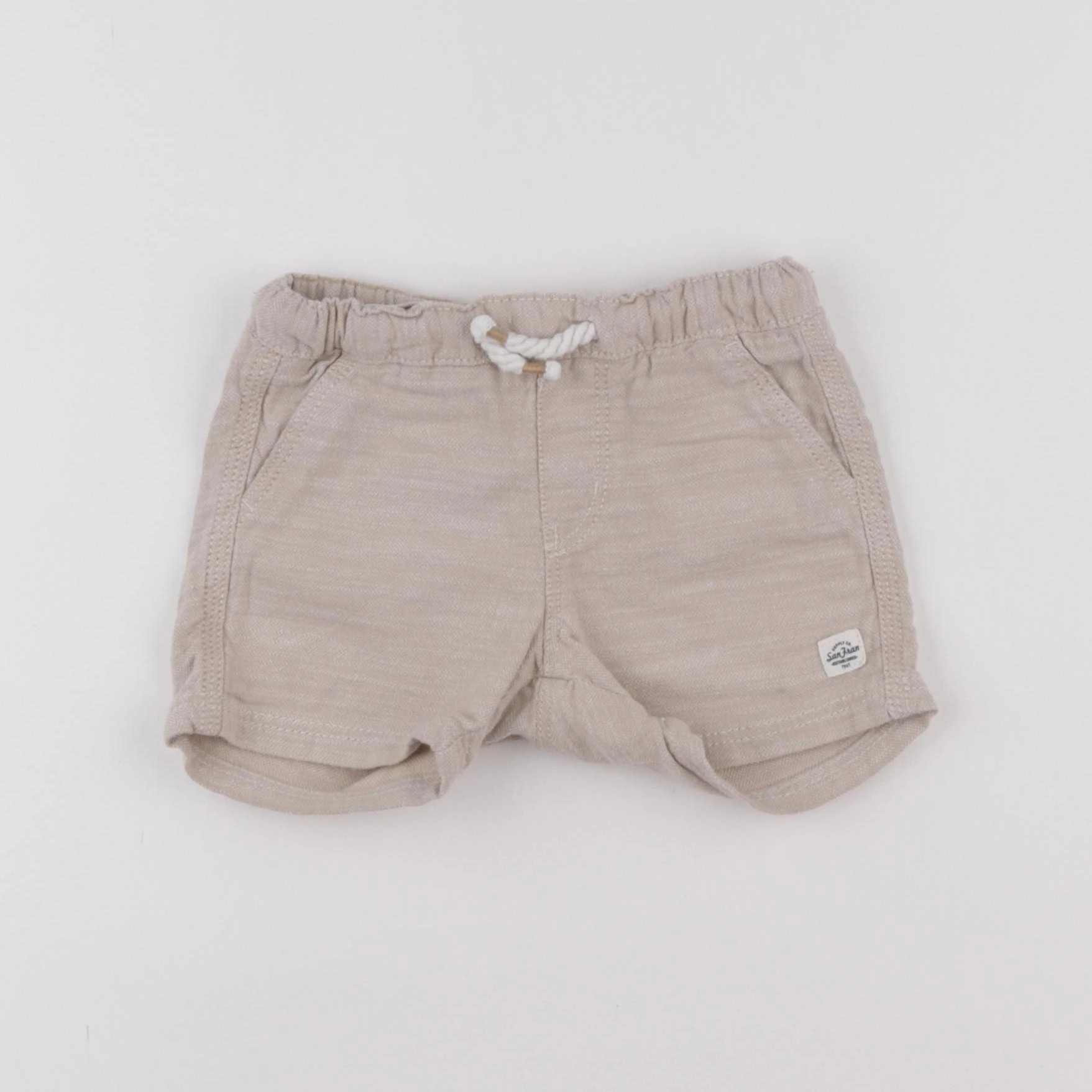 H&M - short beige - 9/12 mois