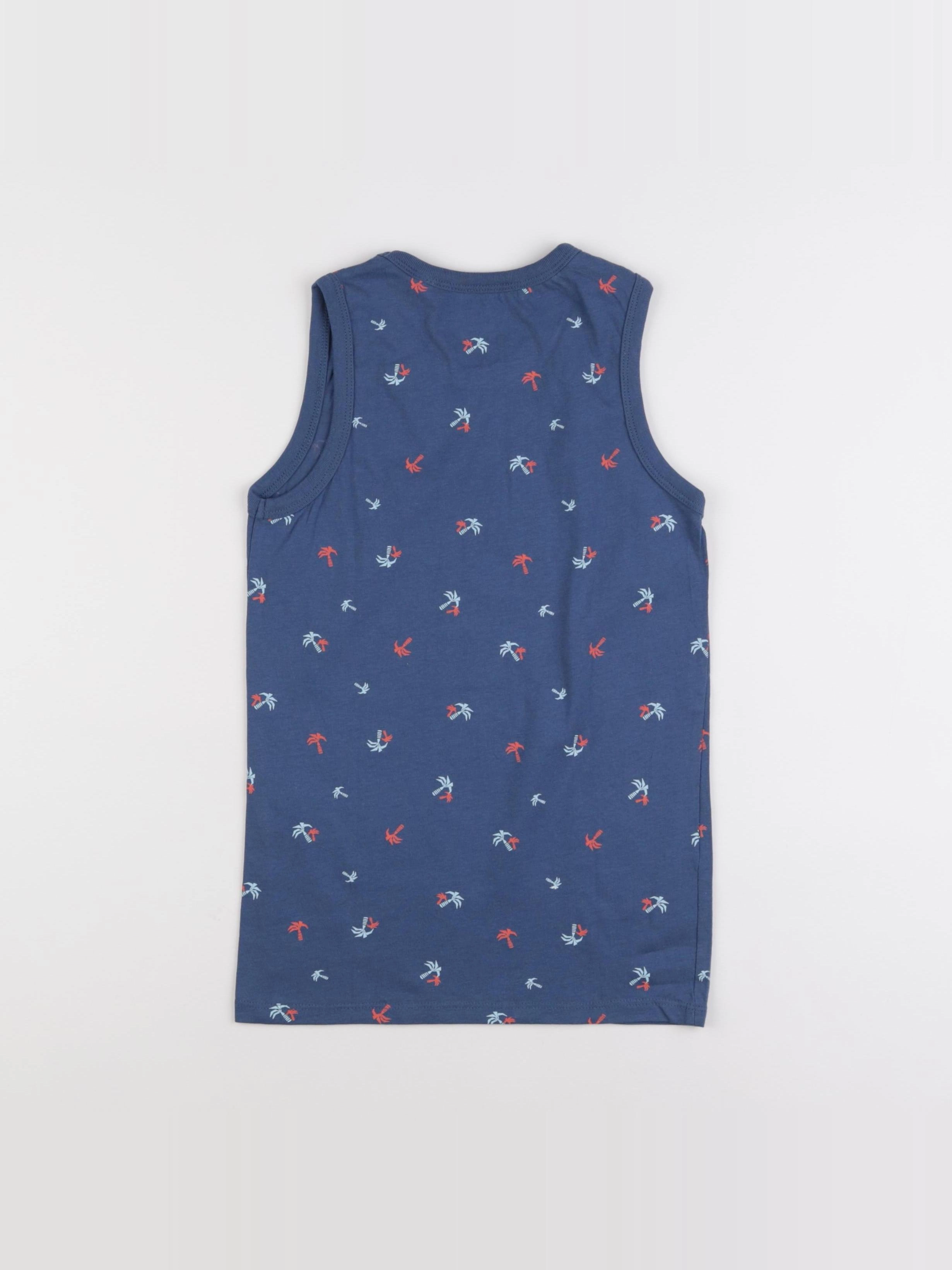 Okaidi - maillot de corps bleu - 10 ans