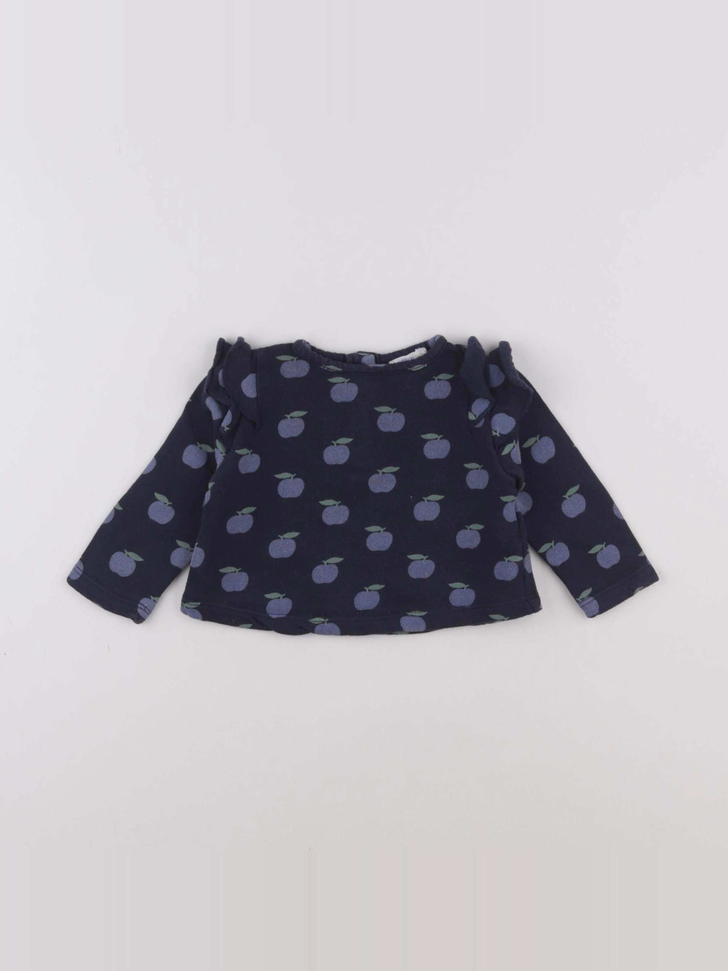Boutchou - sweat bleu - 6 mois