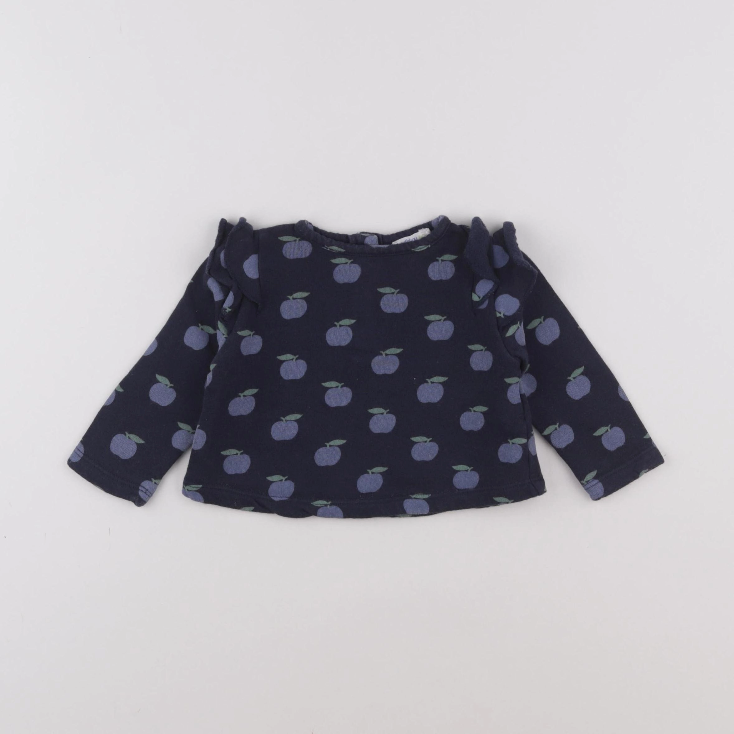 Boutchou - sweat bleu - 6 mois