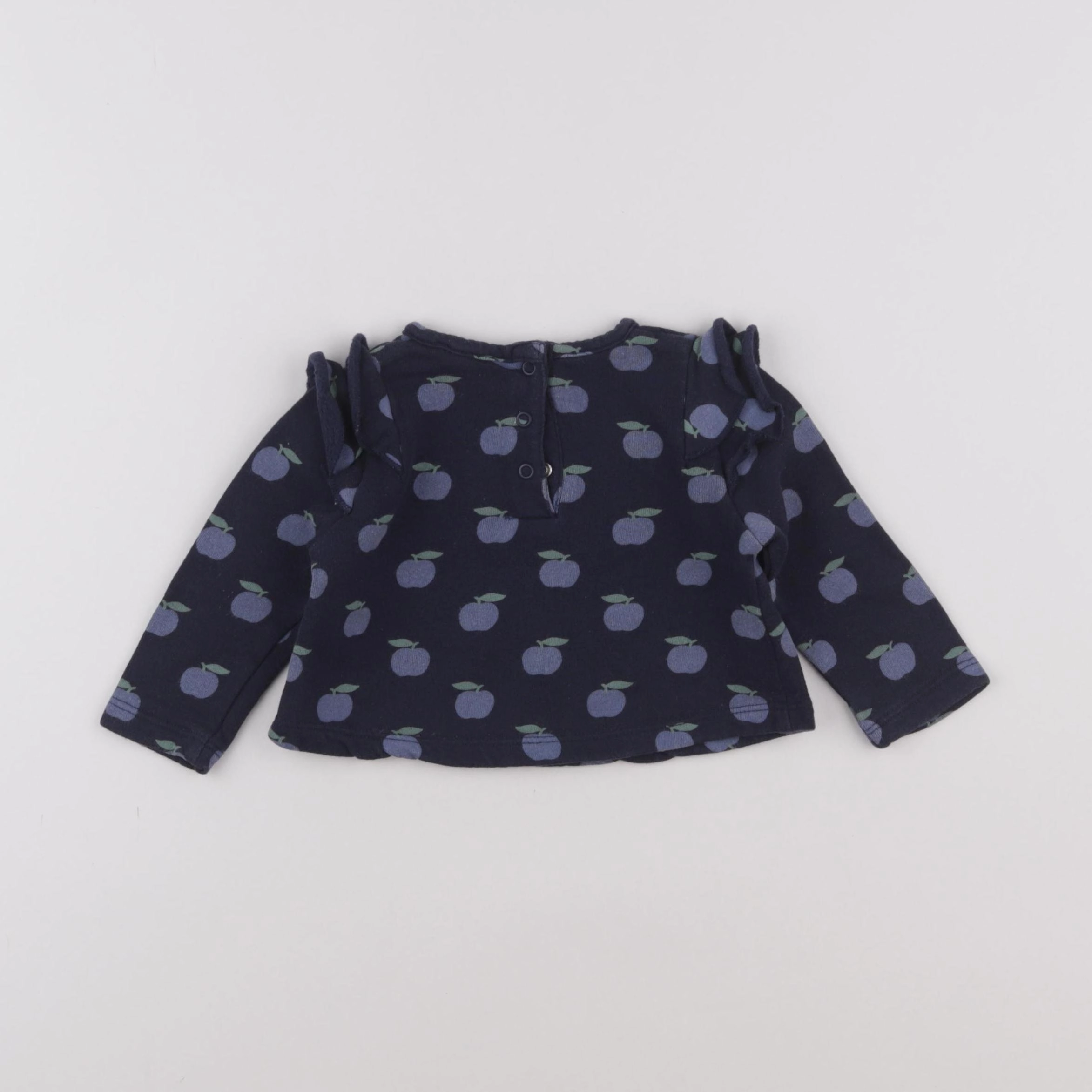 Boutchou - sweat bleu - 6 mois