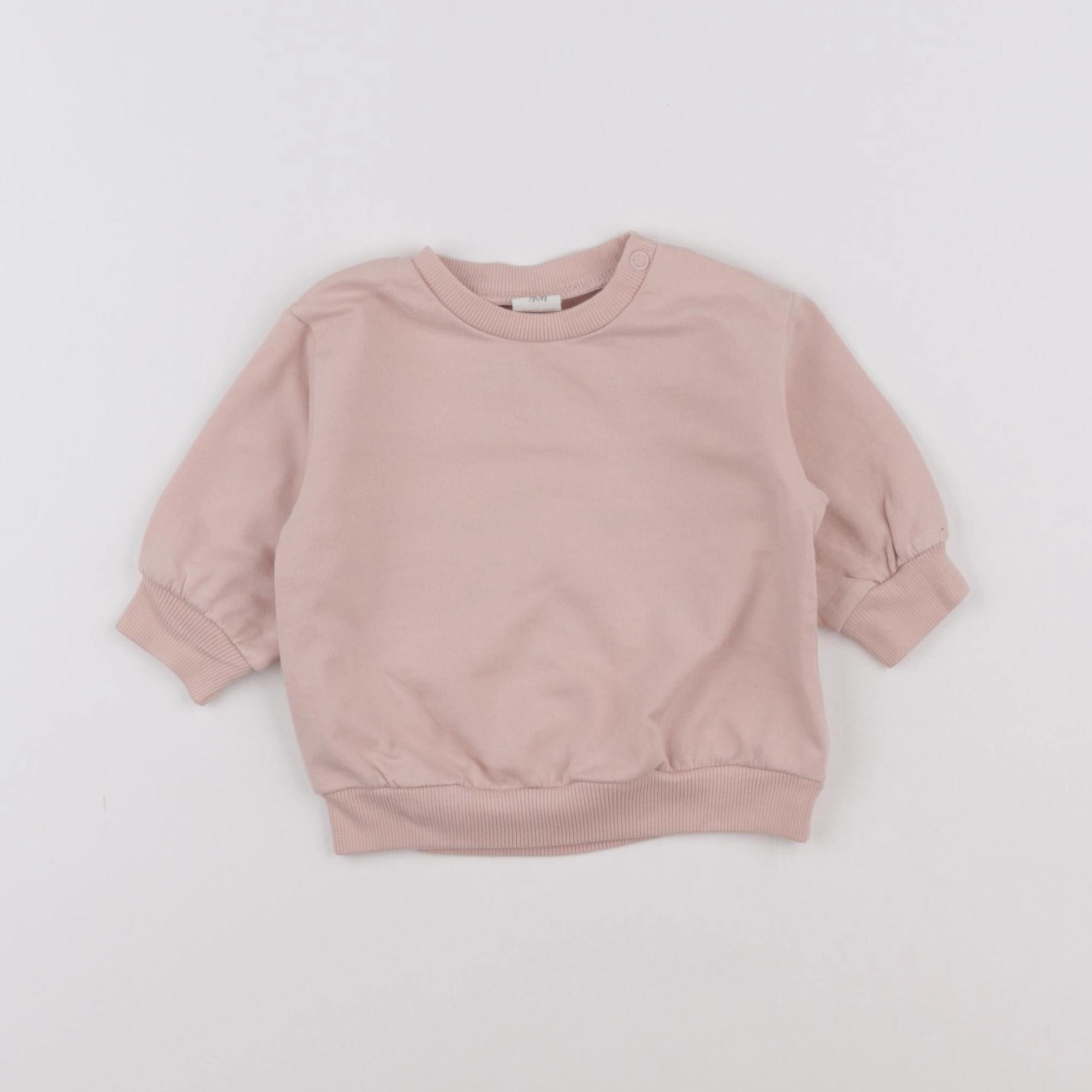 H&M - sweat rose - 3 mois