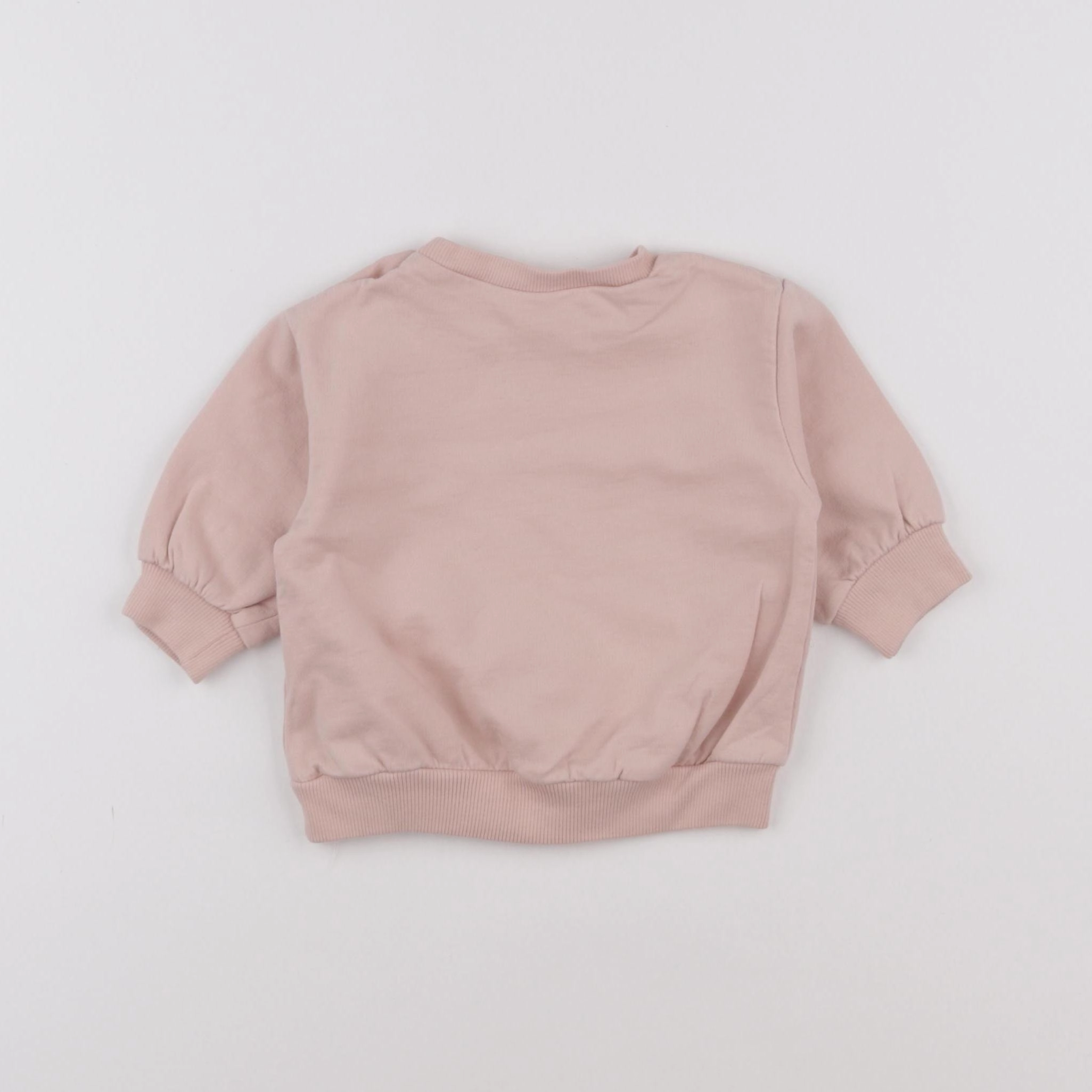 H&M - sweat rose - 3 mois
