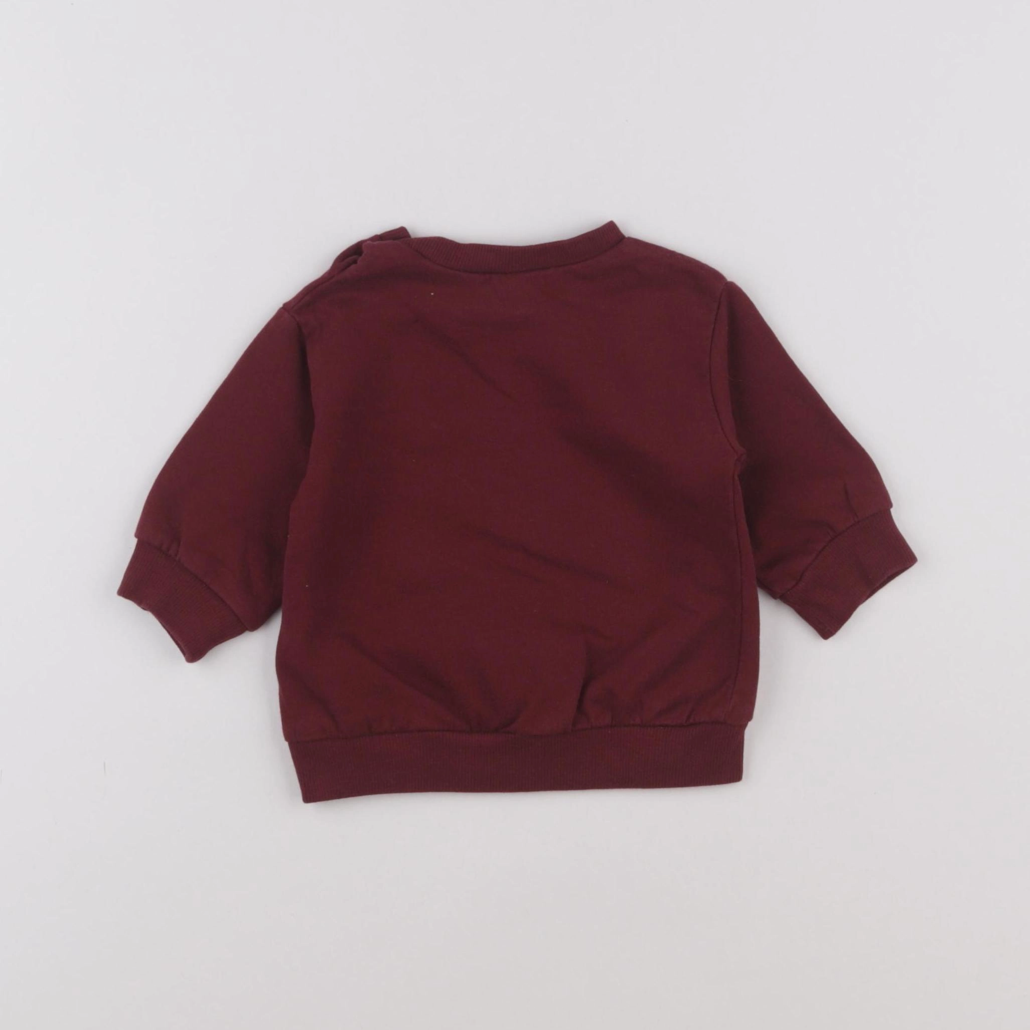 H&M - sweat rouge - 3 mois