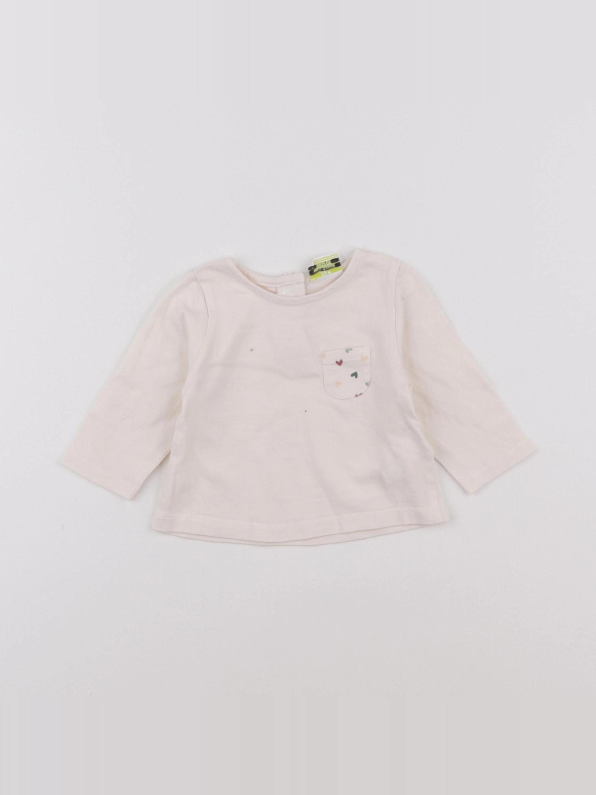Tape à l'oeil - tee-shirt blanc - 3 mois