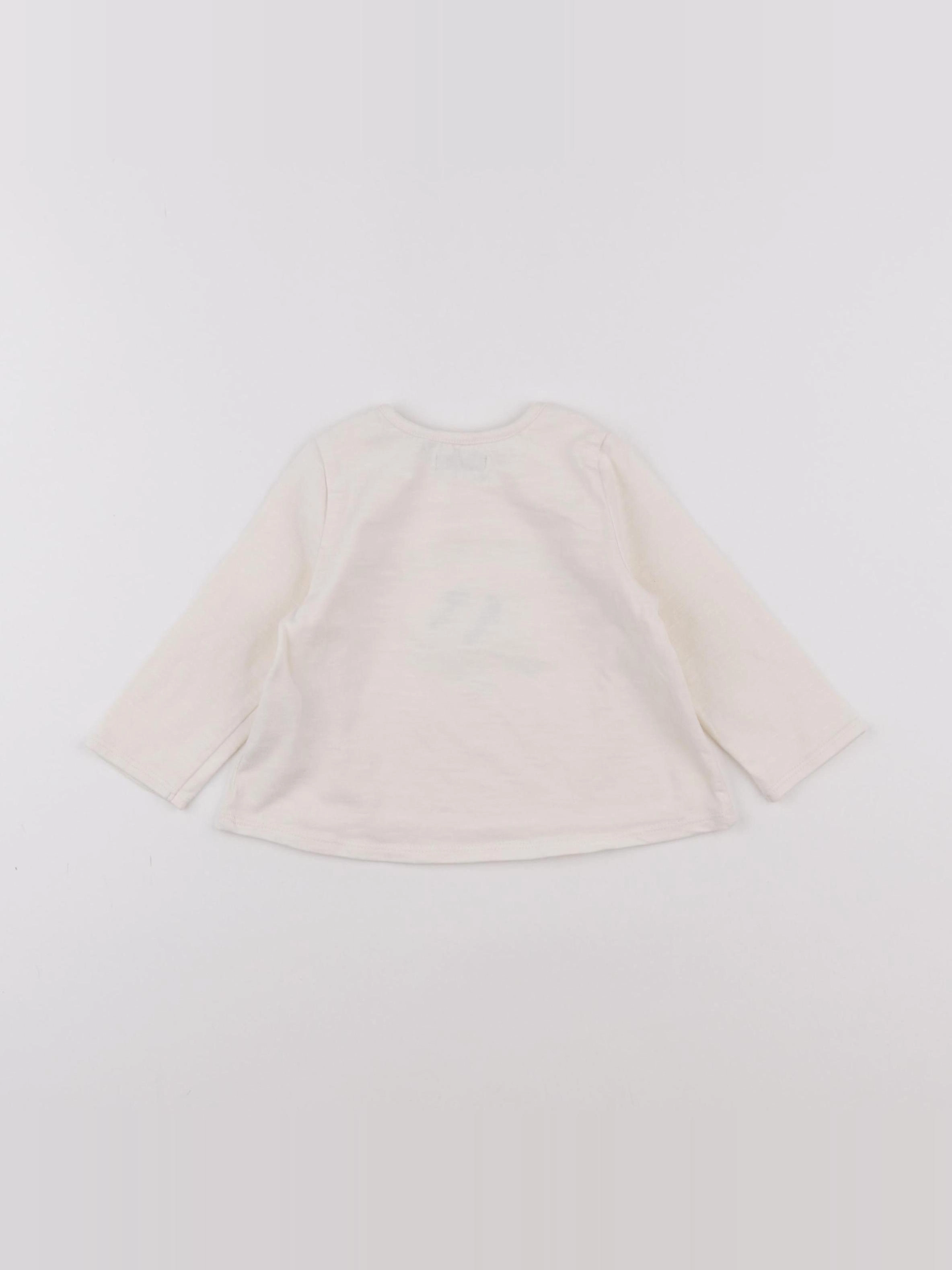 IKKS - tee-shirt blanc - 12 mois