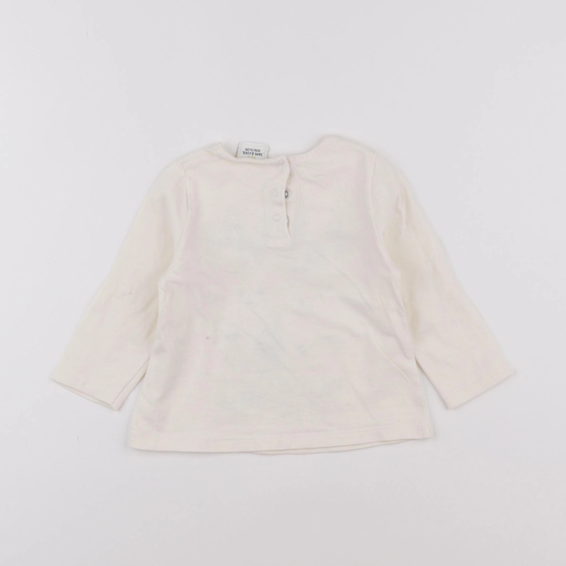 Tape à l'oeil - tee-shirt blanc - 12 mois