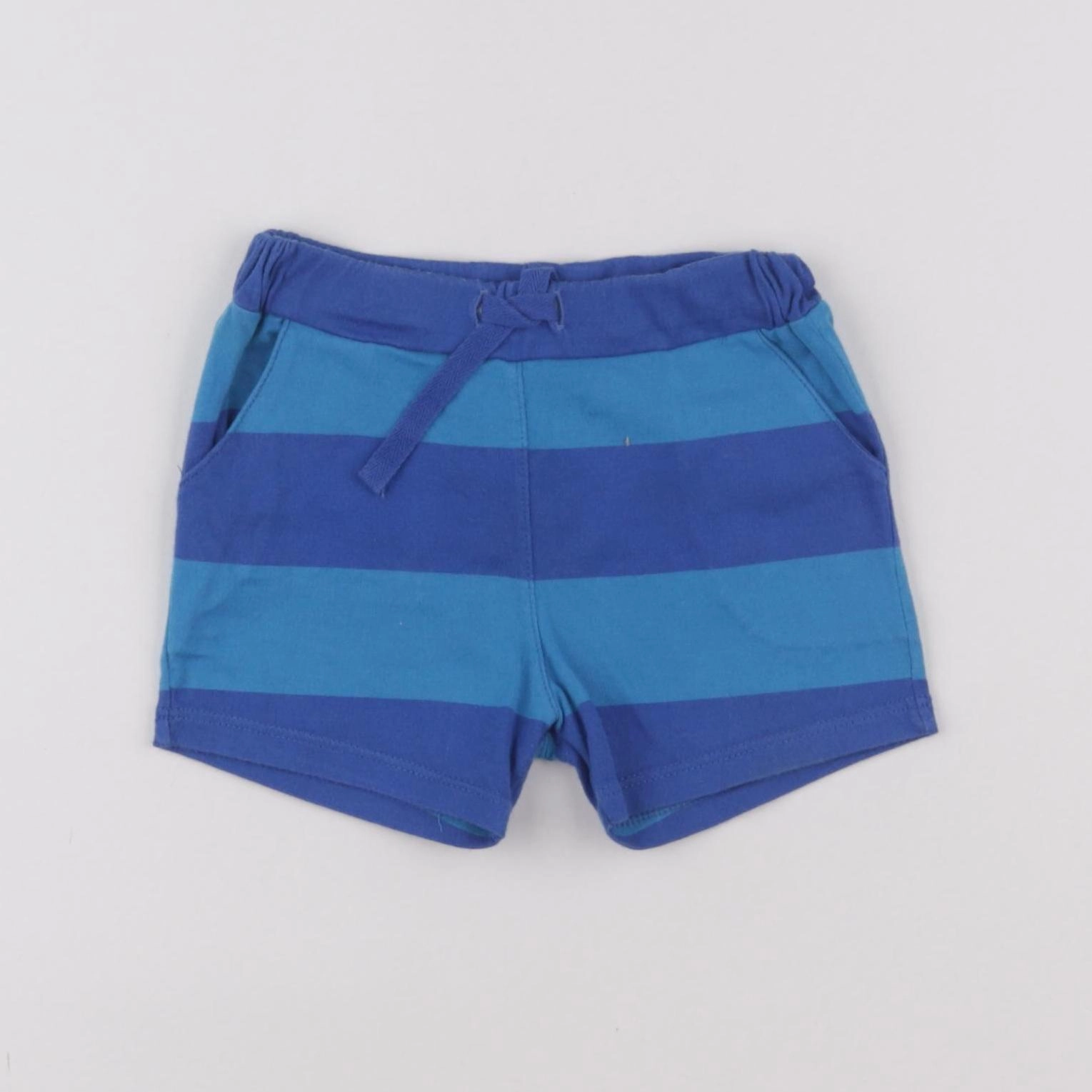 Petit Bateau - short bleu - 12 mois