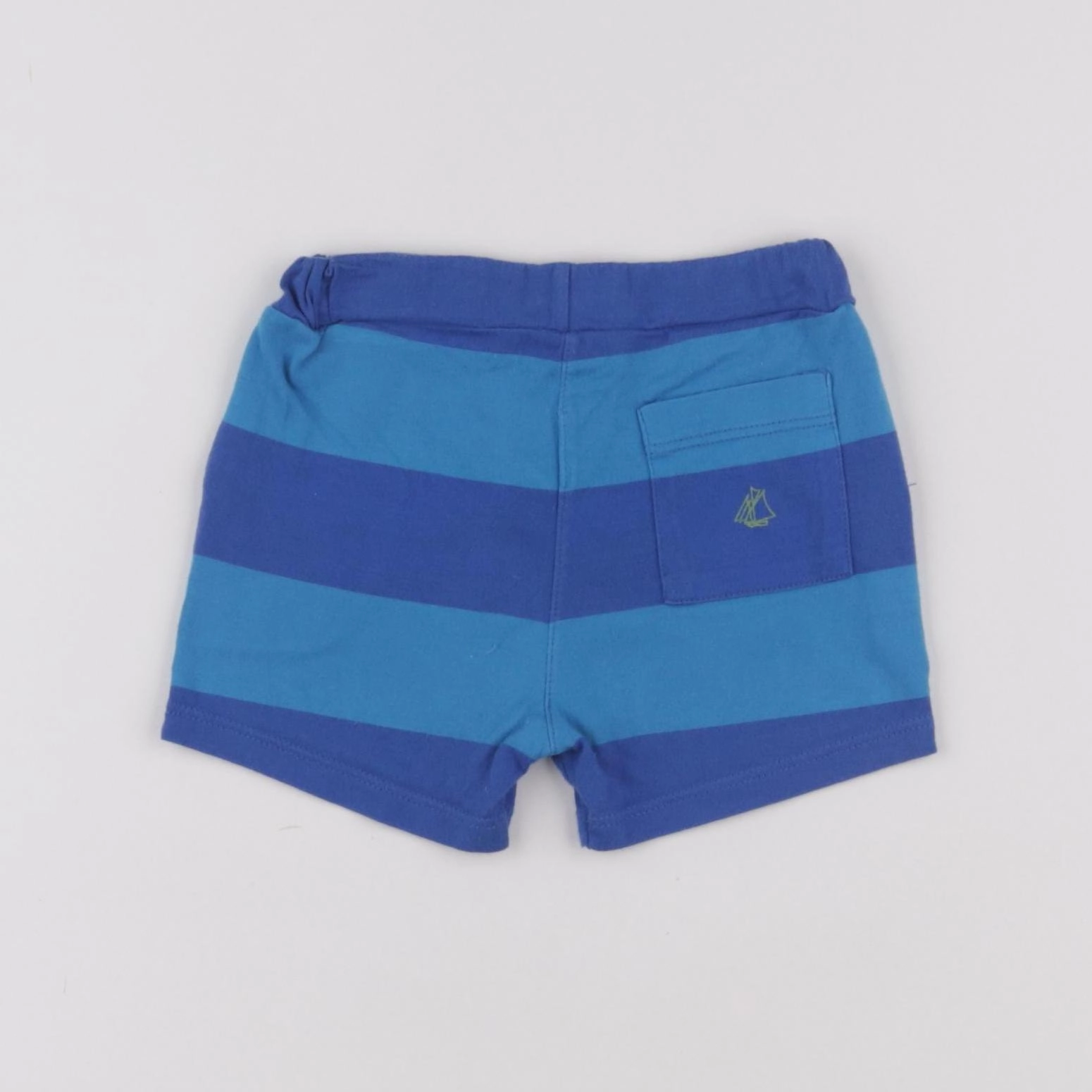 Petit Bateau - short bleu - 12 mois