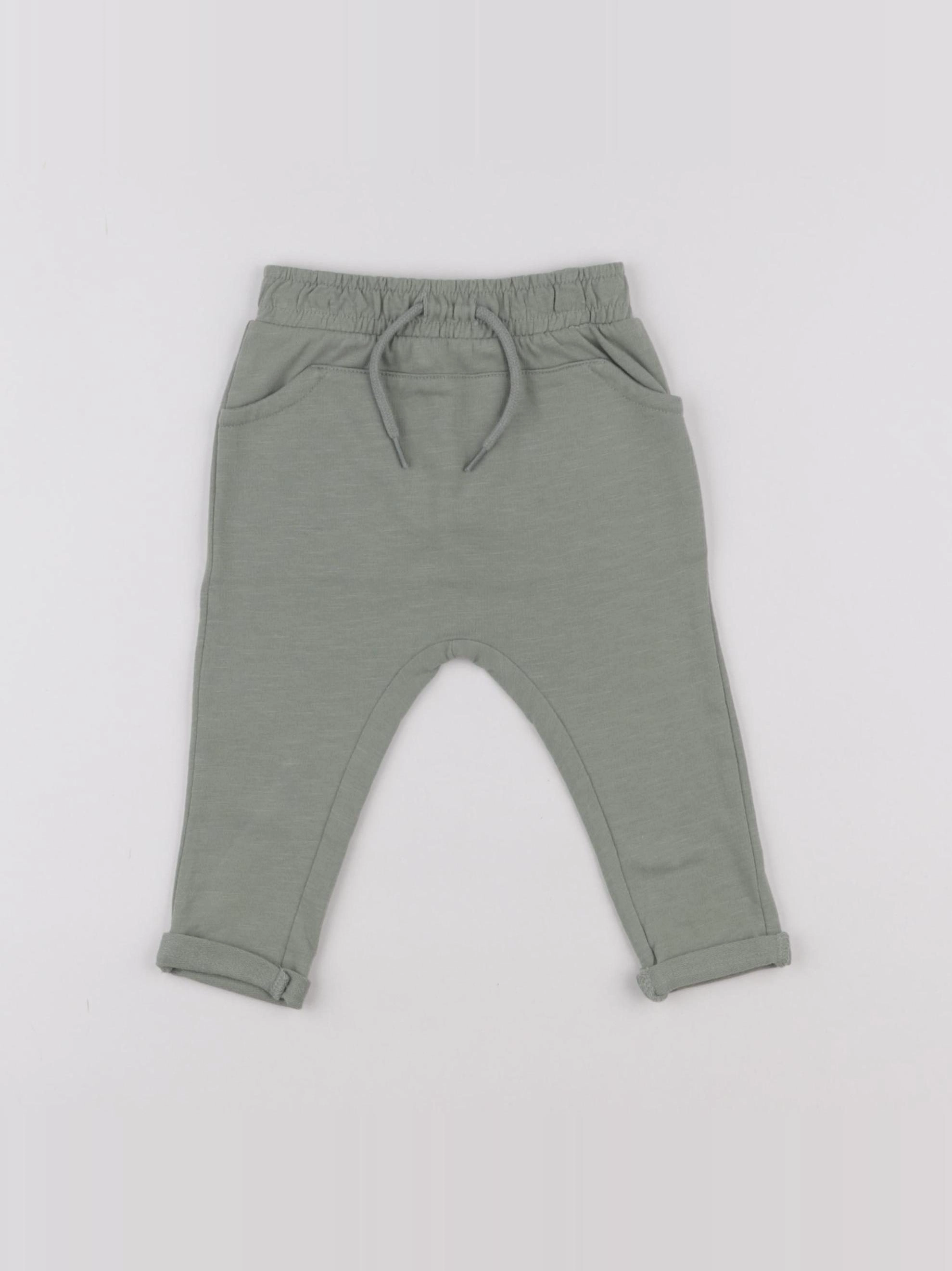 Vertbaudet - pantalon vert - 6 mois