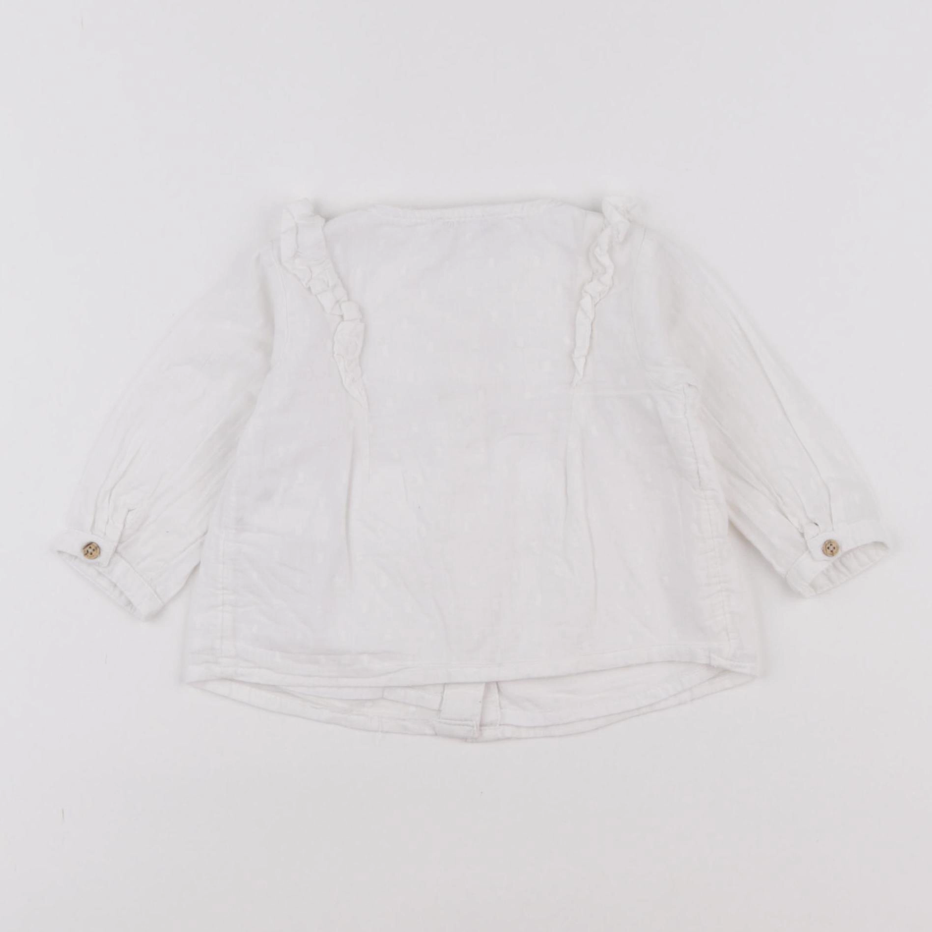 Vertbaudet - blouse blanc - 3 mois
