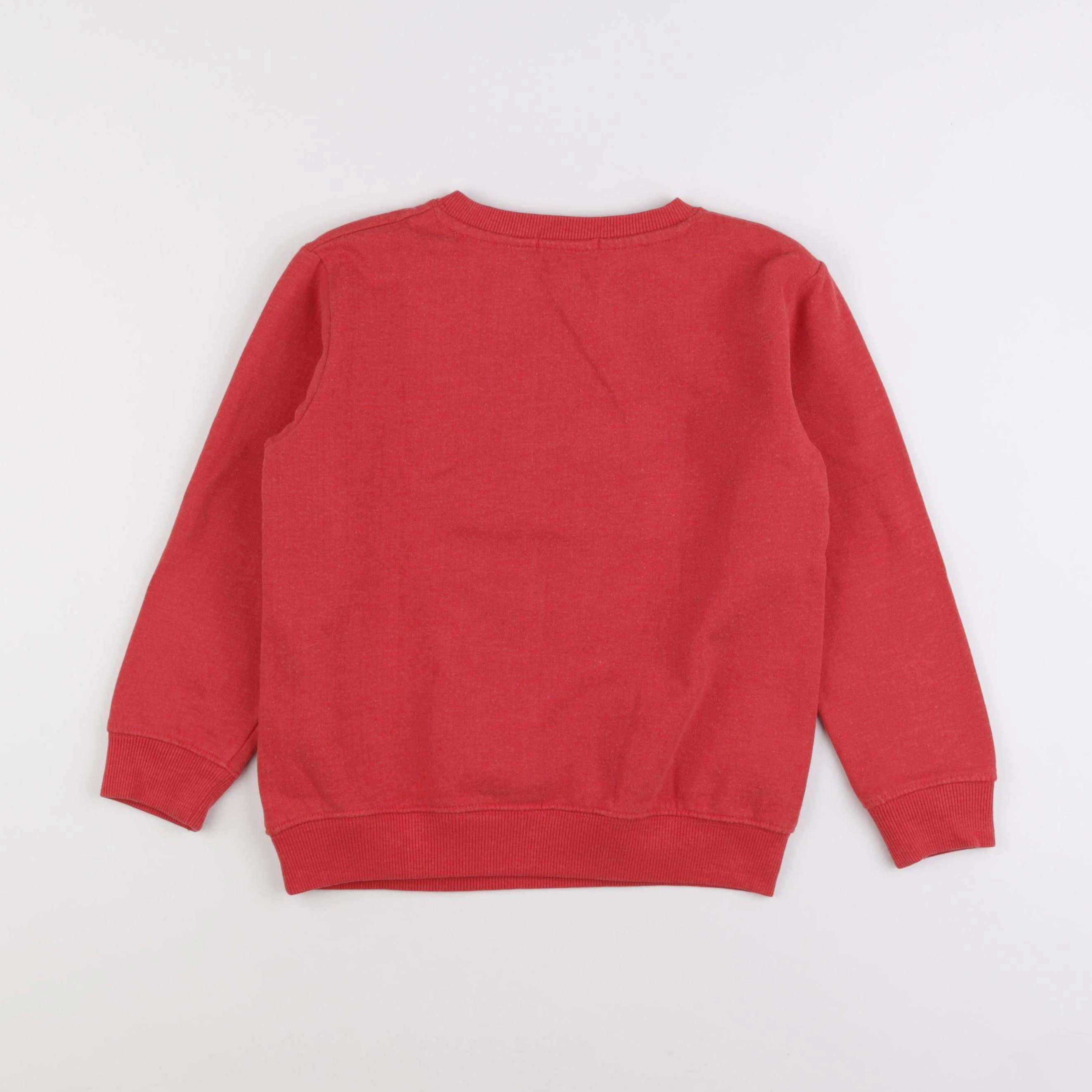 Vertbaudet - sweat rouge - 8 ans