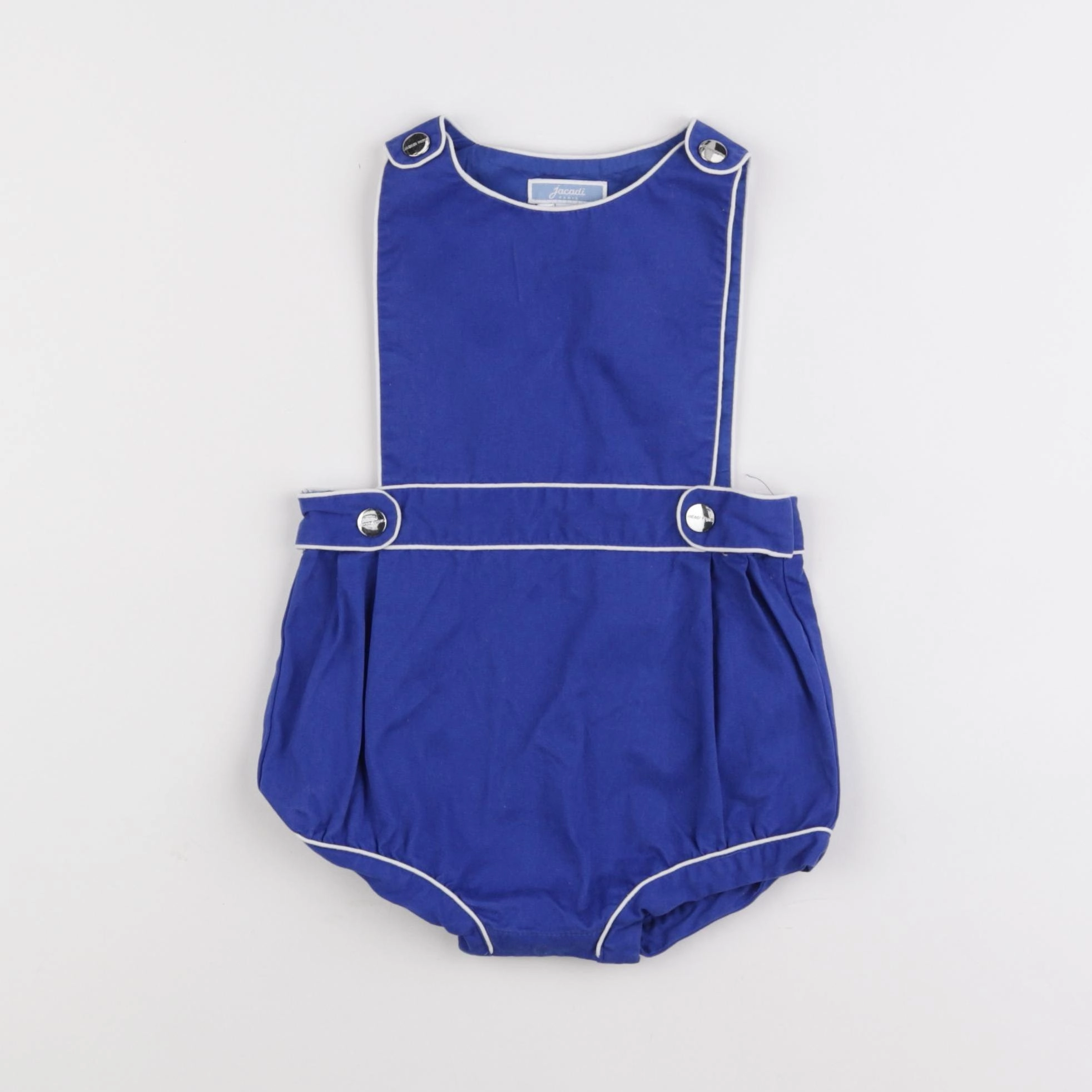 Jacadi - combinaison bleu, blanc - 12 mois