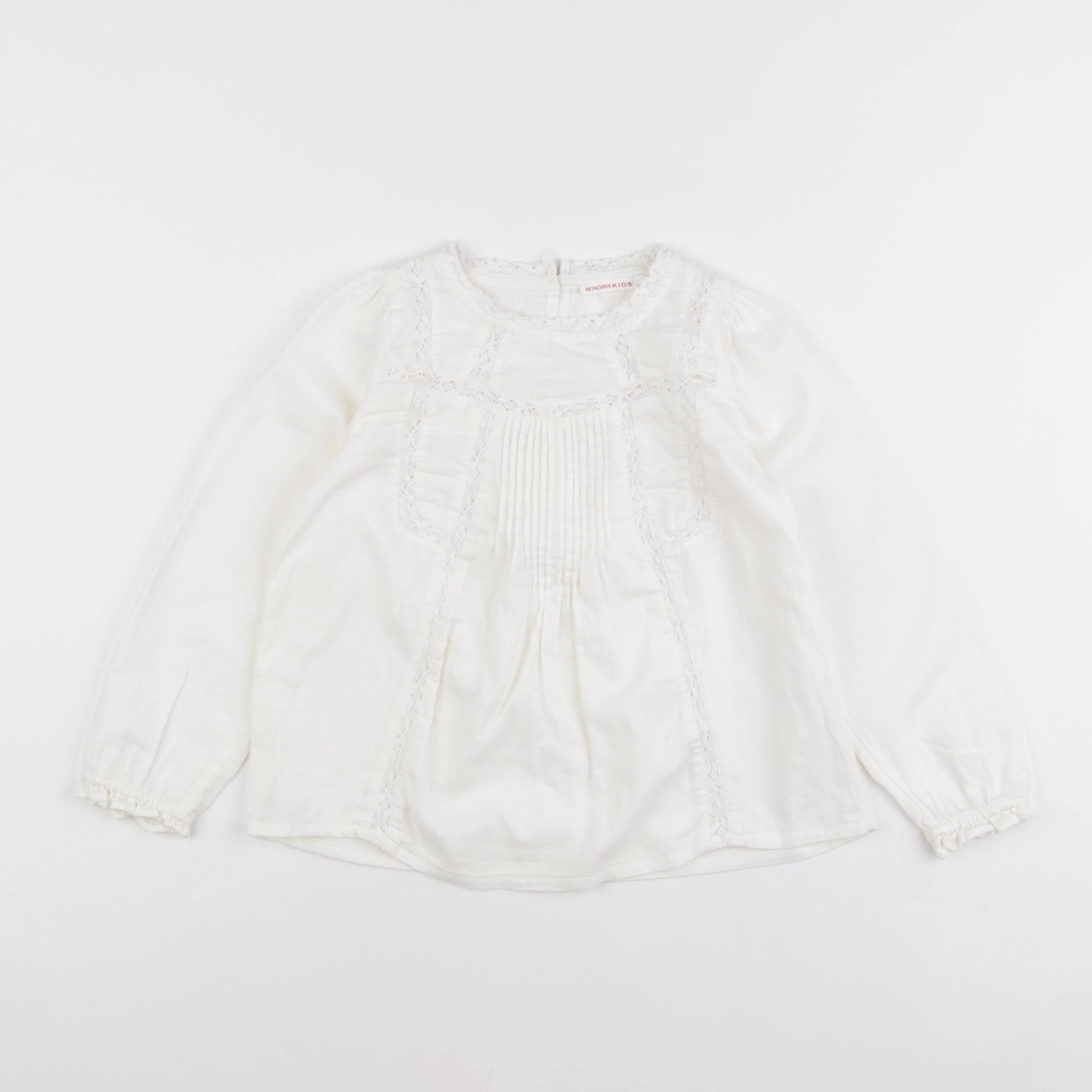 Monoprix - blouse blanc - 6 ans