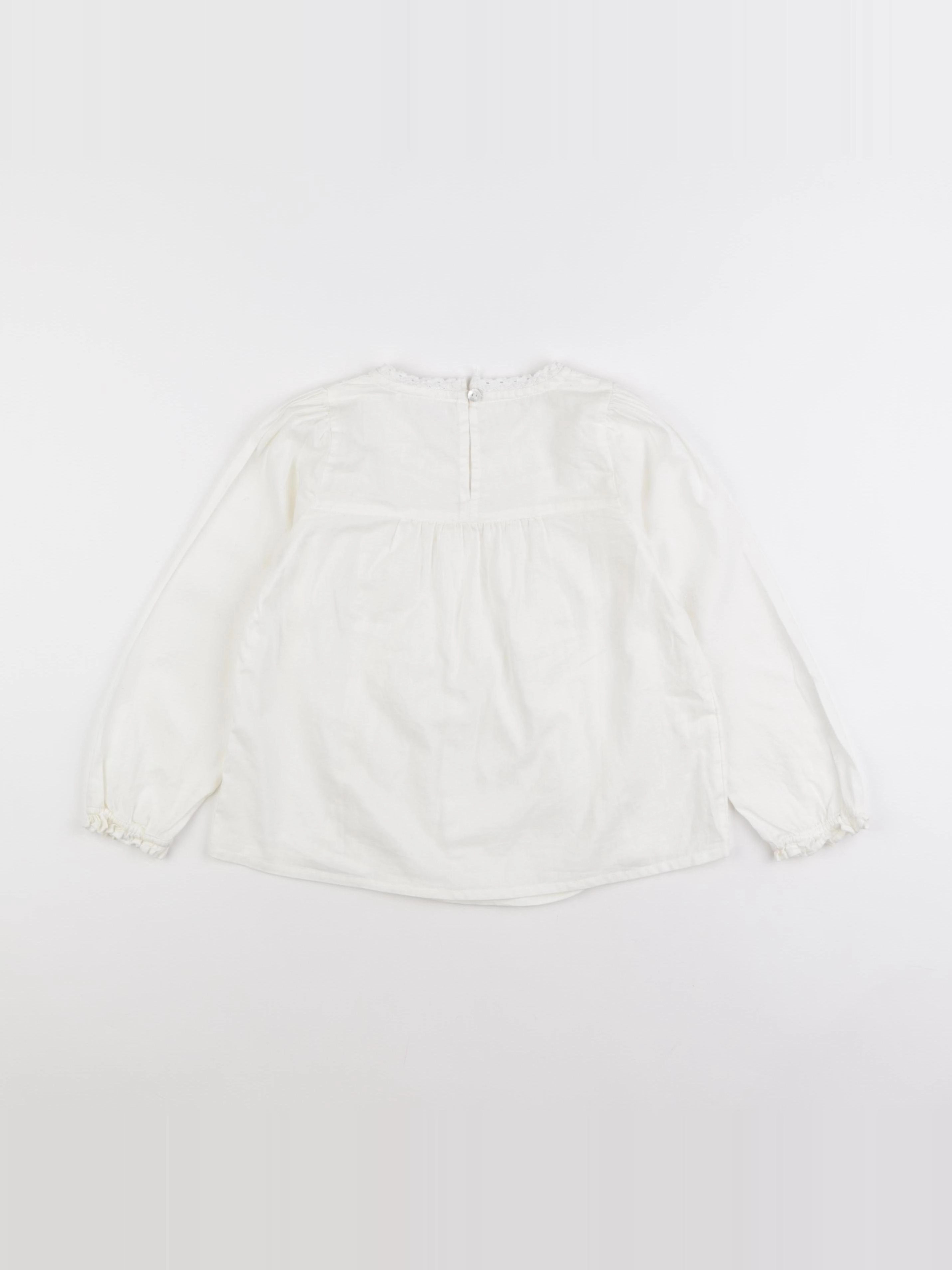Monoprix - blouse blanc - 6 ans