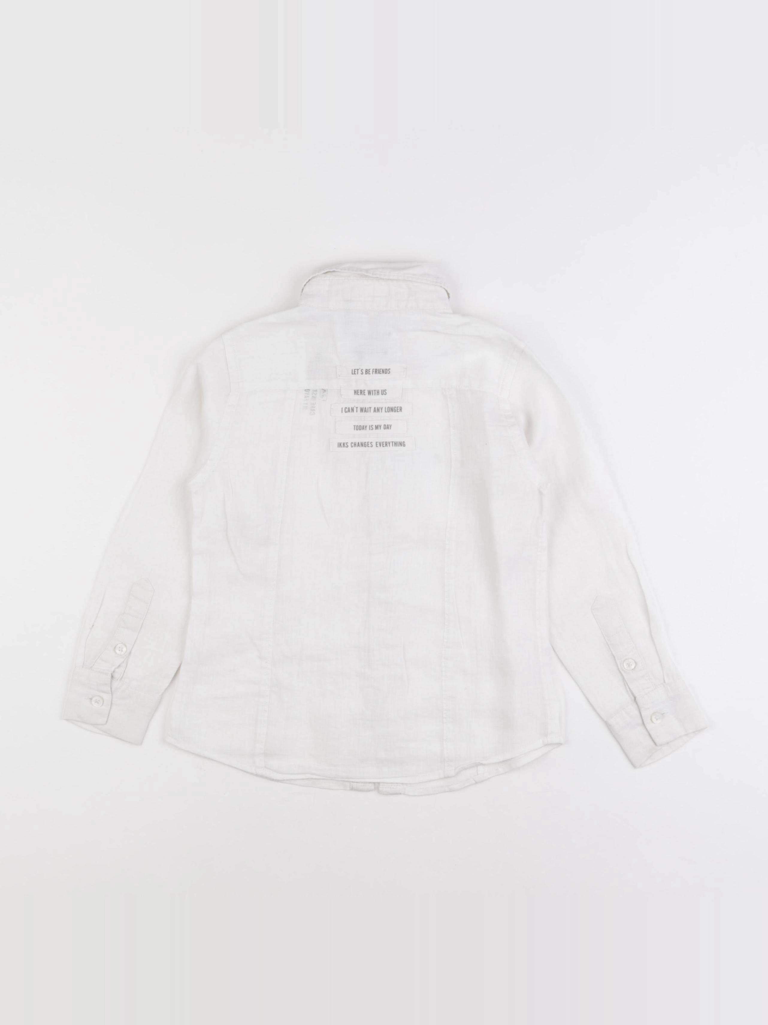 IKKS - chemise imprimé au dos blanc - 5 ans