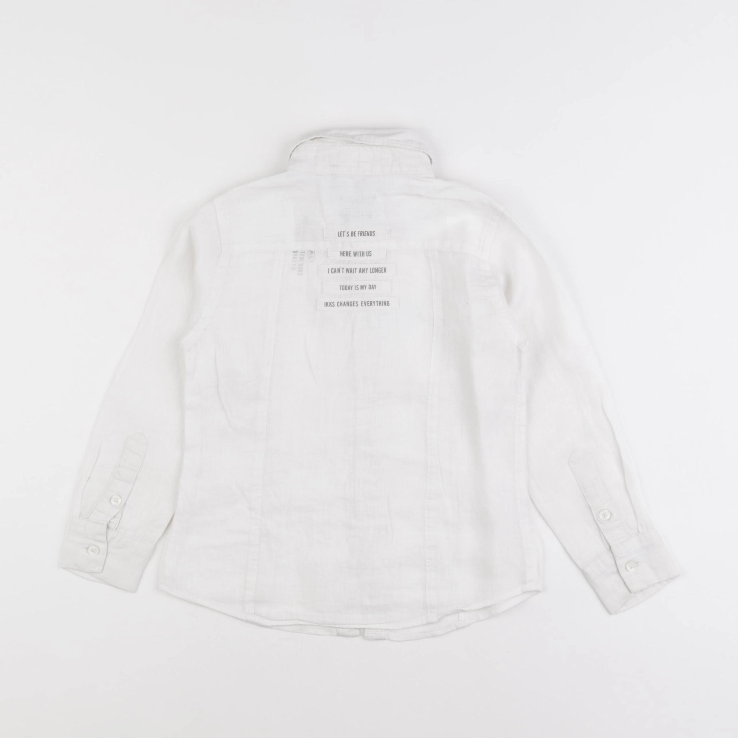 IKKS - chemise imprimé au dos blanc - 5 ans