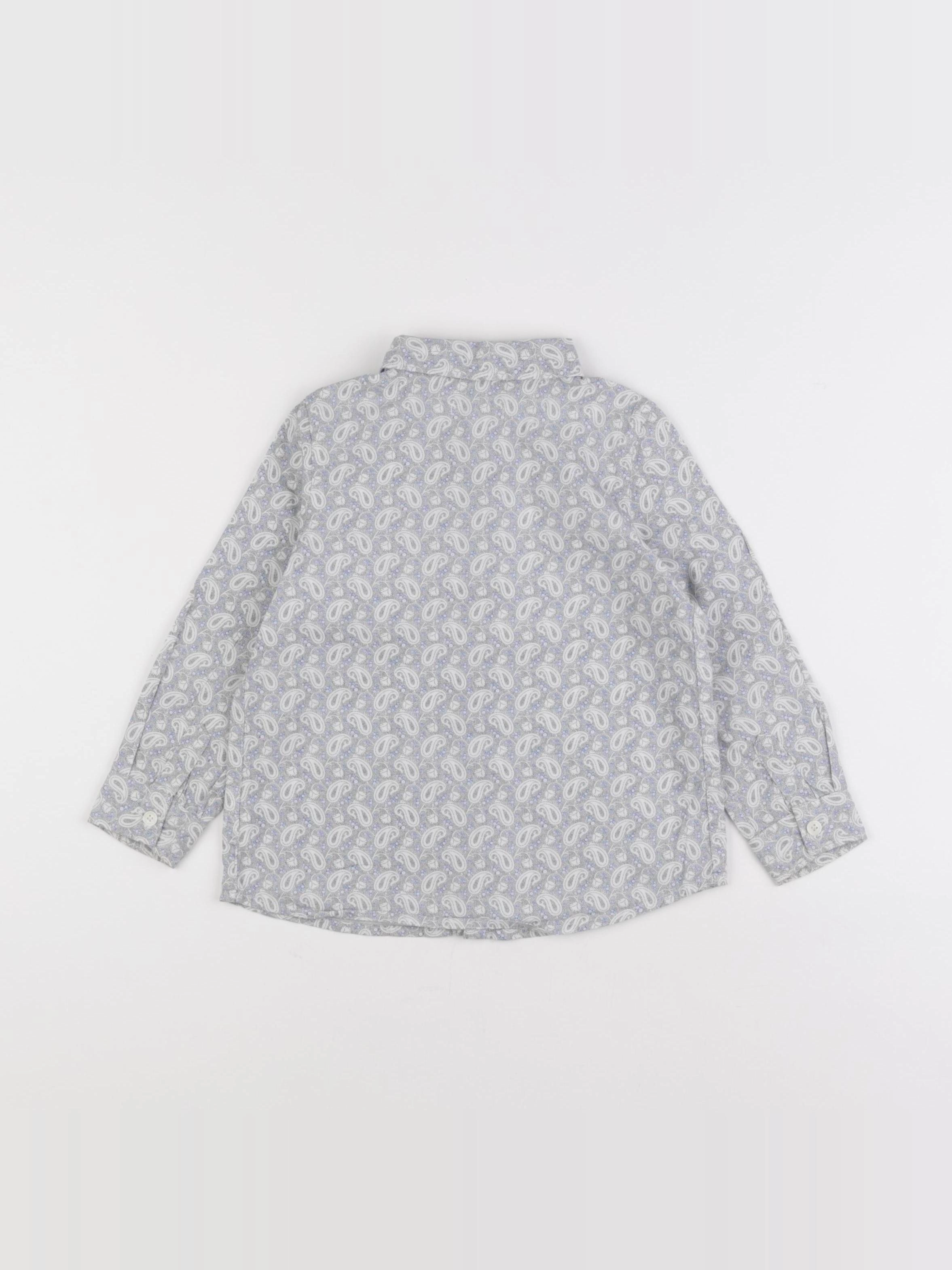 IKKS - chemise gris, bleu - 2 ans