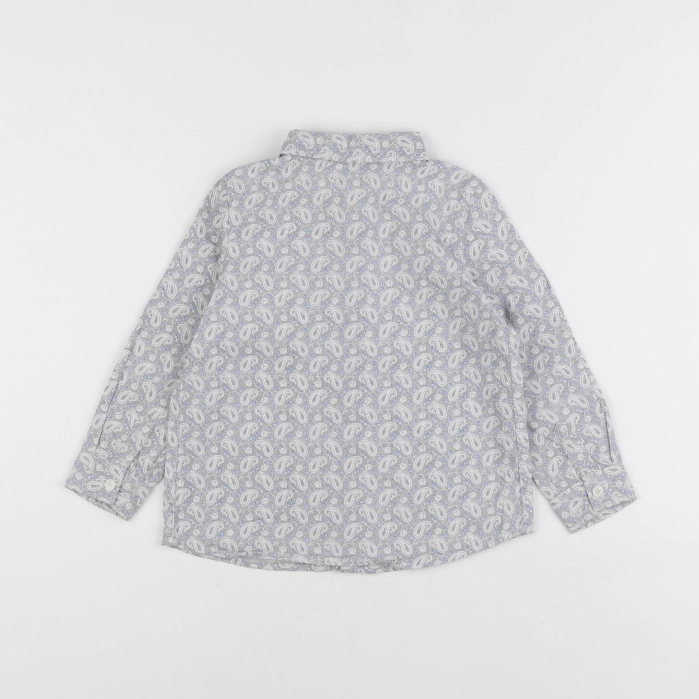 IKKS - chemise gris, bleu - 2 ans